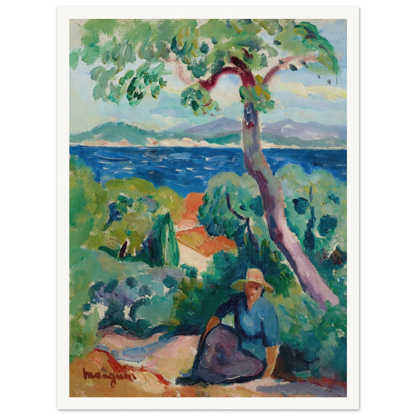 Le Chemin derrière l’Oustalet, Saint-Tropez (1919) Art Print | Henri Manguin-Quipham Collections