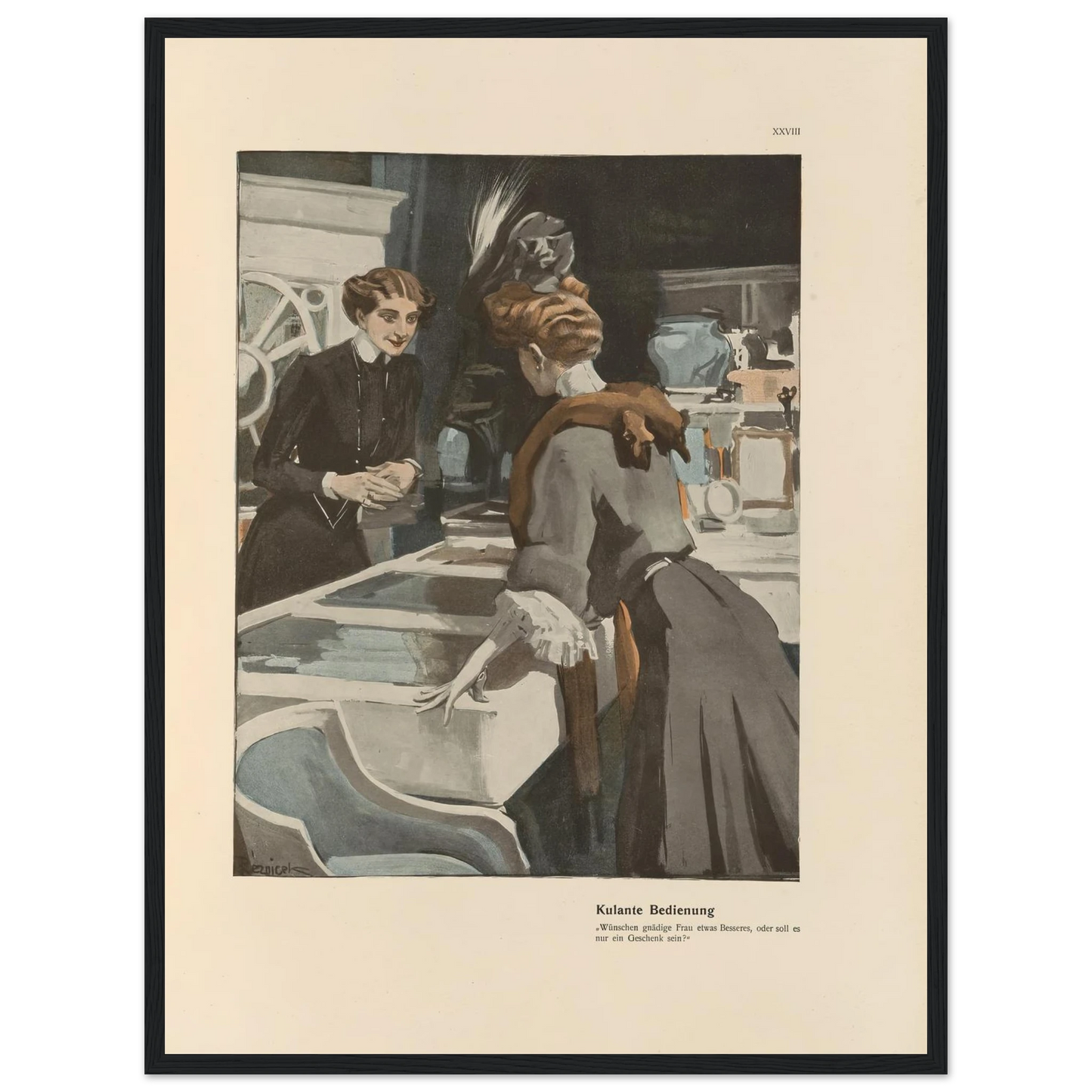 Kulante Bedienung (1908) Art Print | Ferdinand Freiherr von Reznicek-Quipham Collections