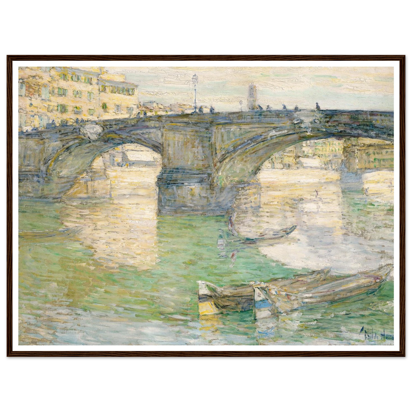 Ponte Santa Trinità (1897) Art Print | Childe Hassam-Quipham Collections
