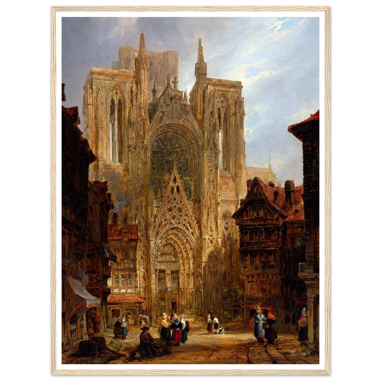 Rouen Cathedral (ca. 1796-1826) Art Print | David Roberts-Quipham Collections