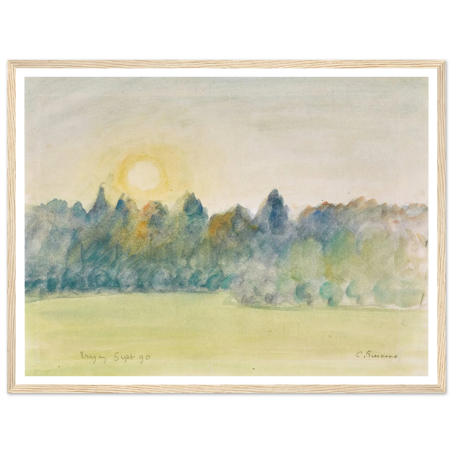Eragny (1890) Art Print | Camille Pissarro-Quipham Collections
