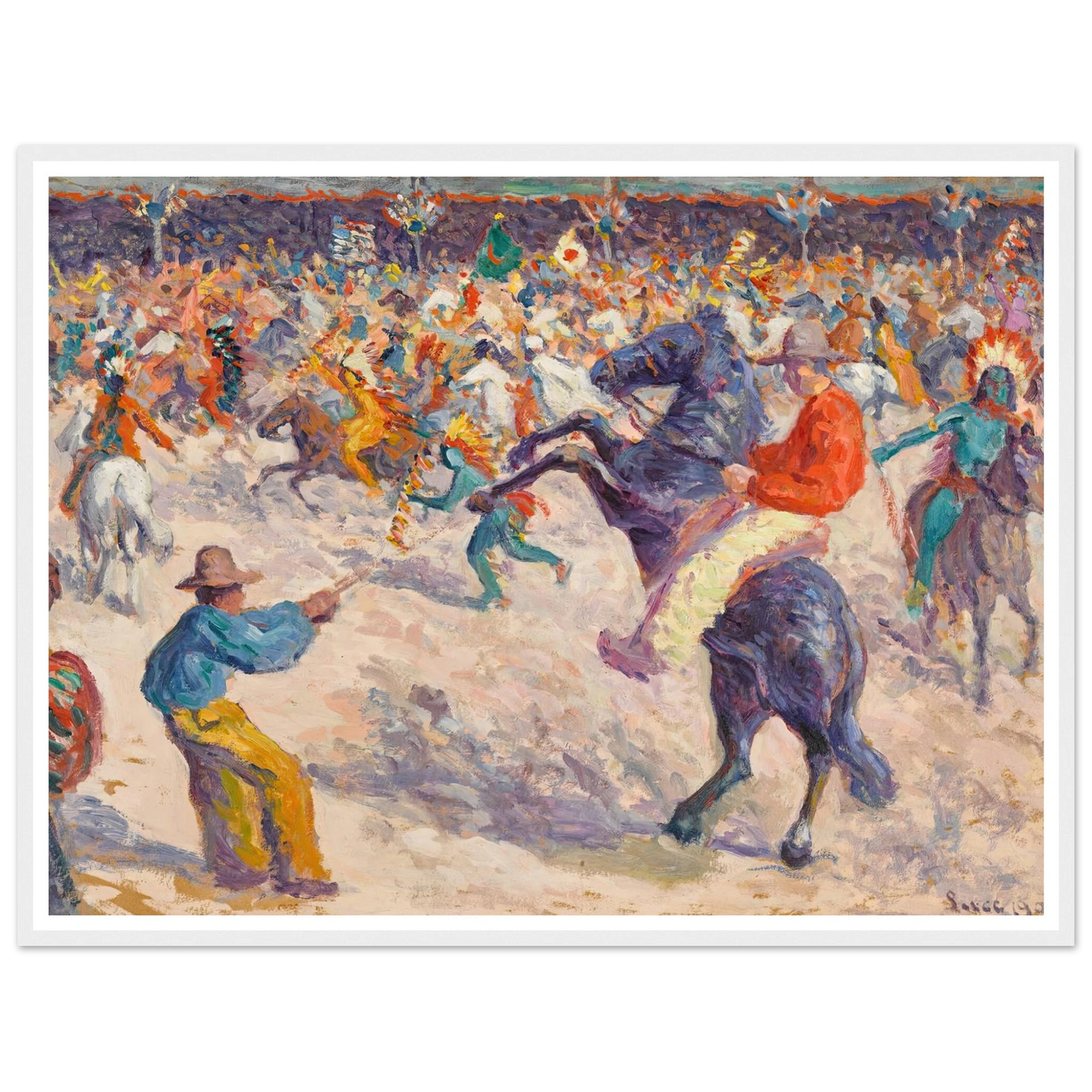 Buffalo Bill, le lasso (1906) Art Print | Maximilien Luce-Quipham Collections