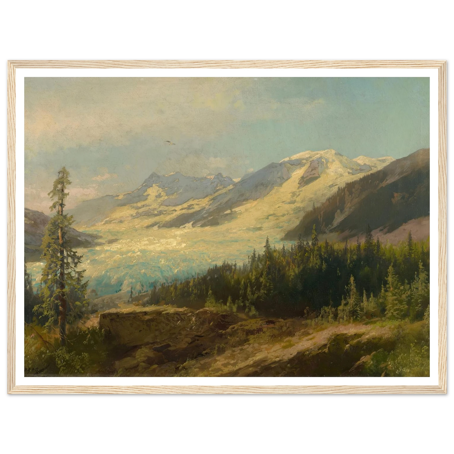 Pines in the Mountains (About 1895) Art Print | Hermann Ottomar Herzog-Quipham Collections