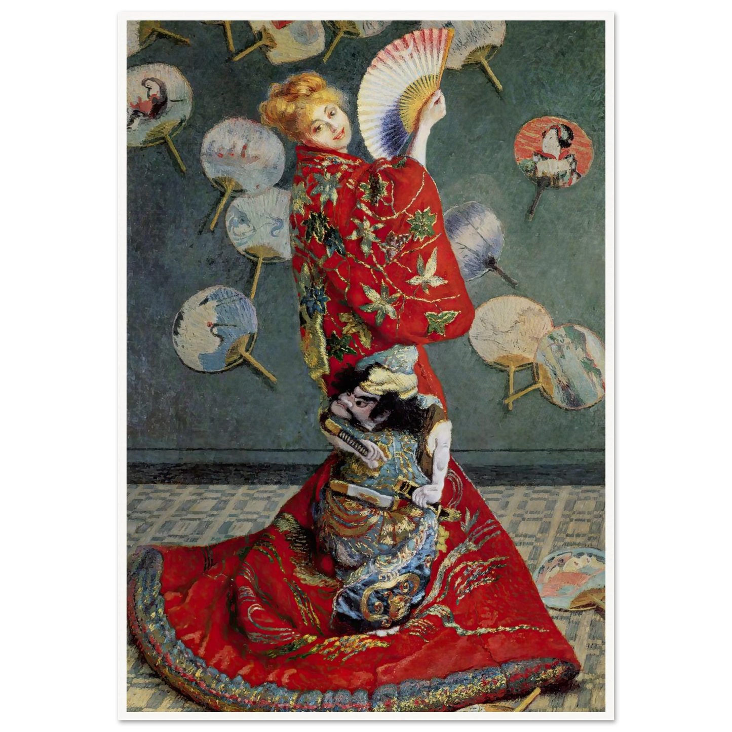 Camille Monet In Japanese Costume (1876) Art Print | Claude Monet-Quipham Collections