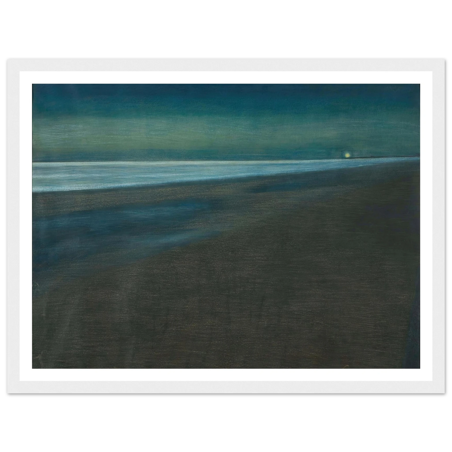 Beachview at night (1905) Art Print | Leon Spilliaert-Quipham Collections