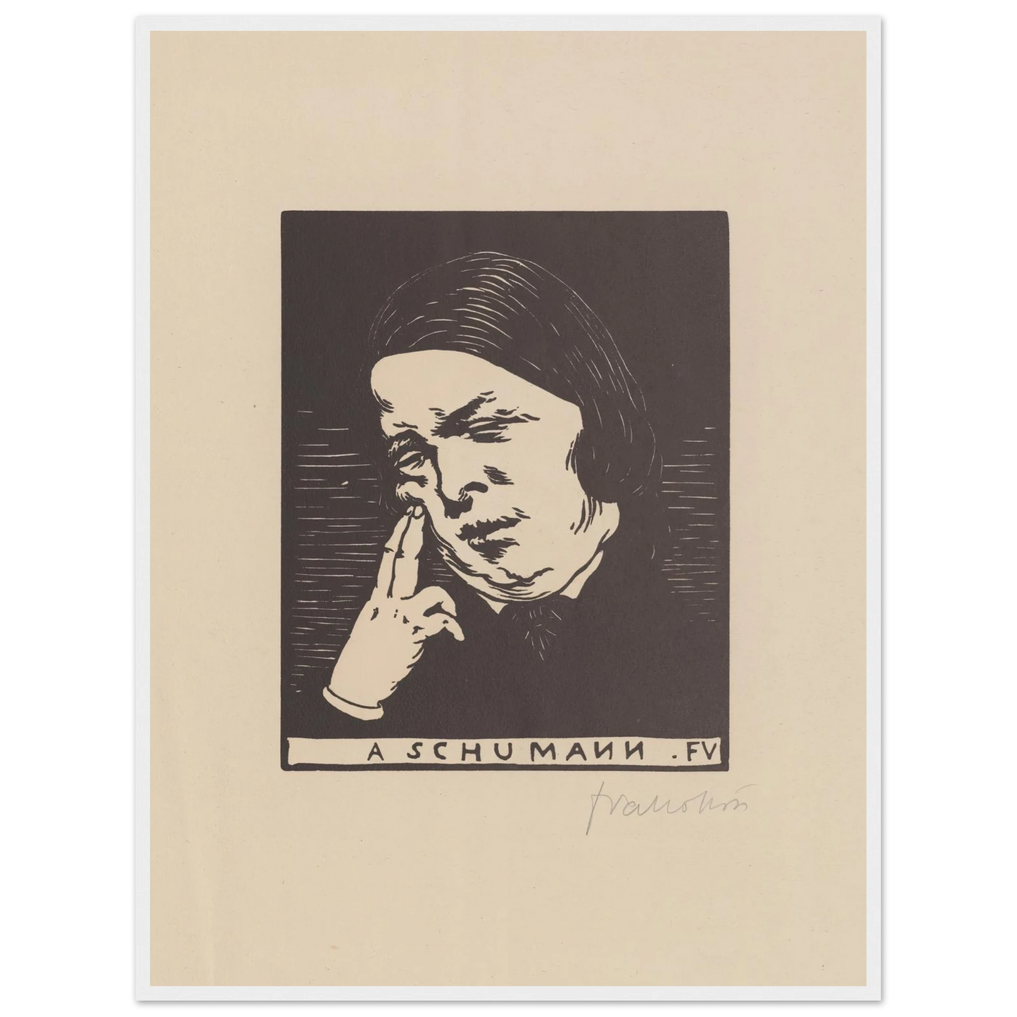 A Schumann (1893) Art Print | Felix Vallotton-Quipham Collections