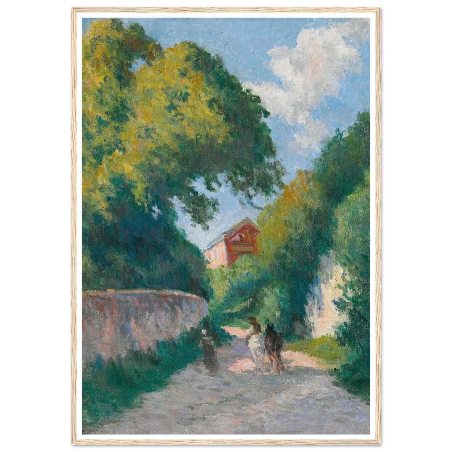 Environs De Rolleboise, Le Retour À La Ferme (circa 1920) Art Print | Maximilien Luce-Quipham Collections