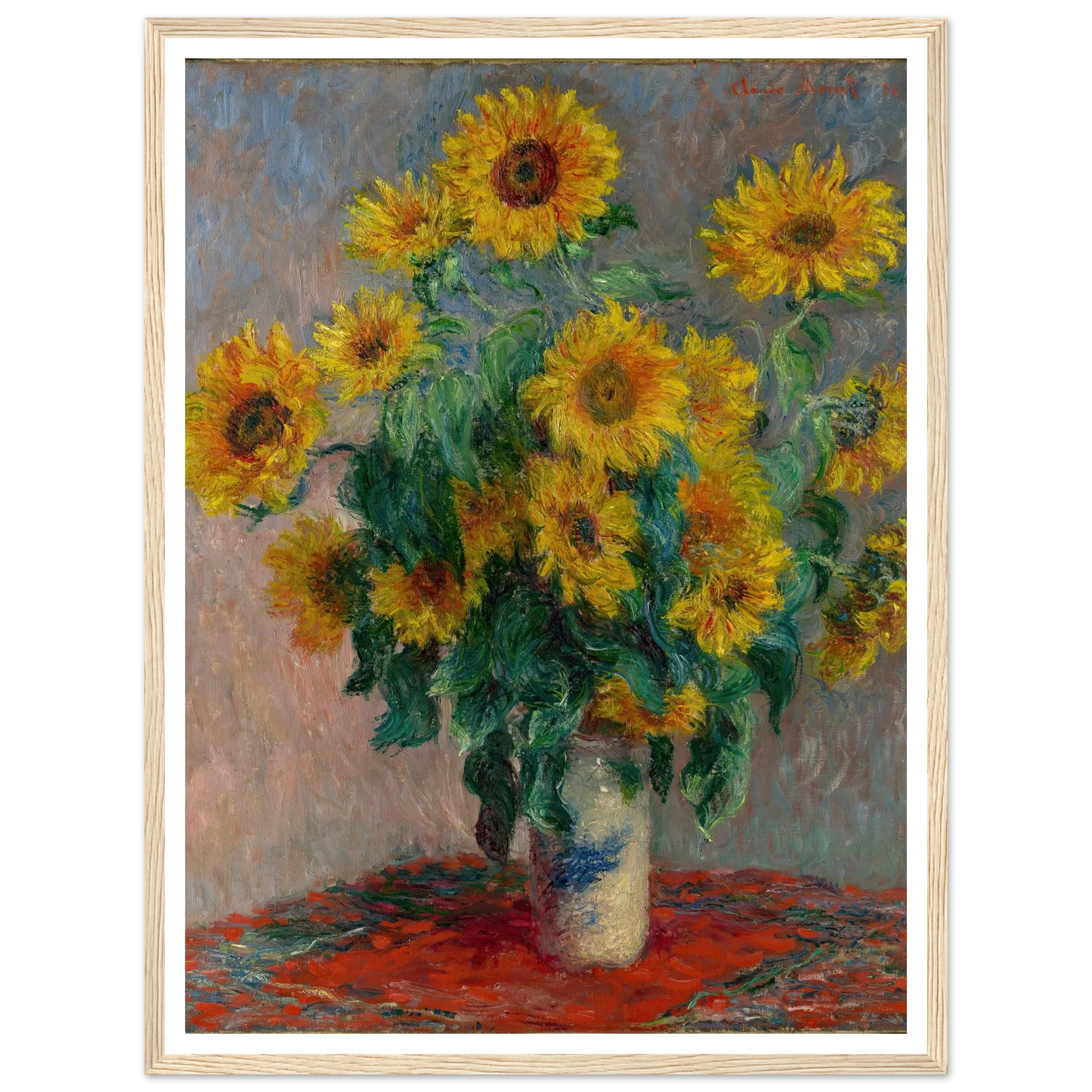 Bouquet of Sunflowers (1881) Art Print | Claude Monet-Quipham Collections
