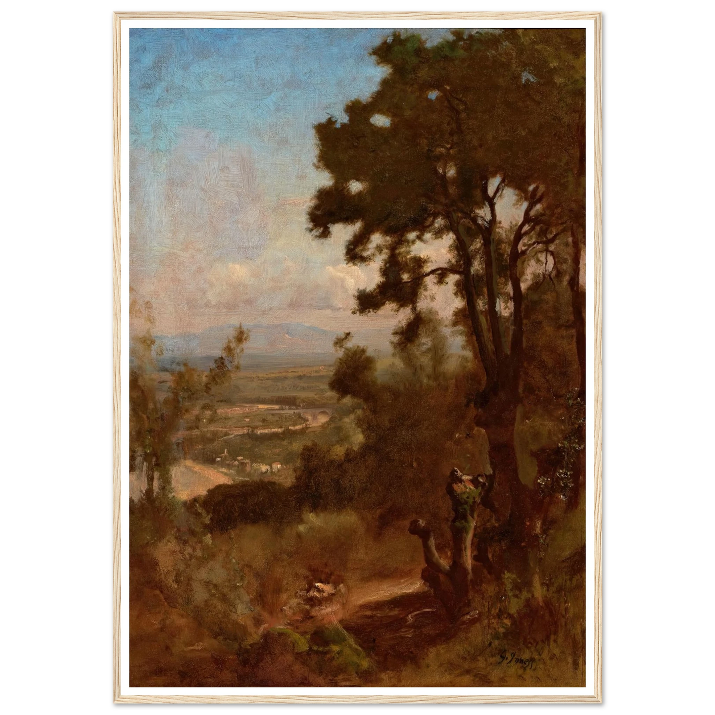 Valley Near Perugia (1871) Art Print | George Inness-Quipham Collections