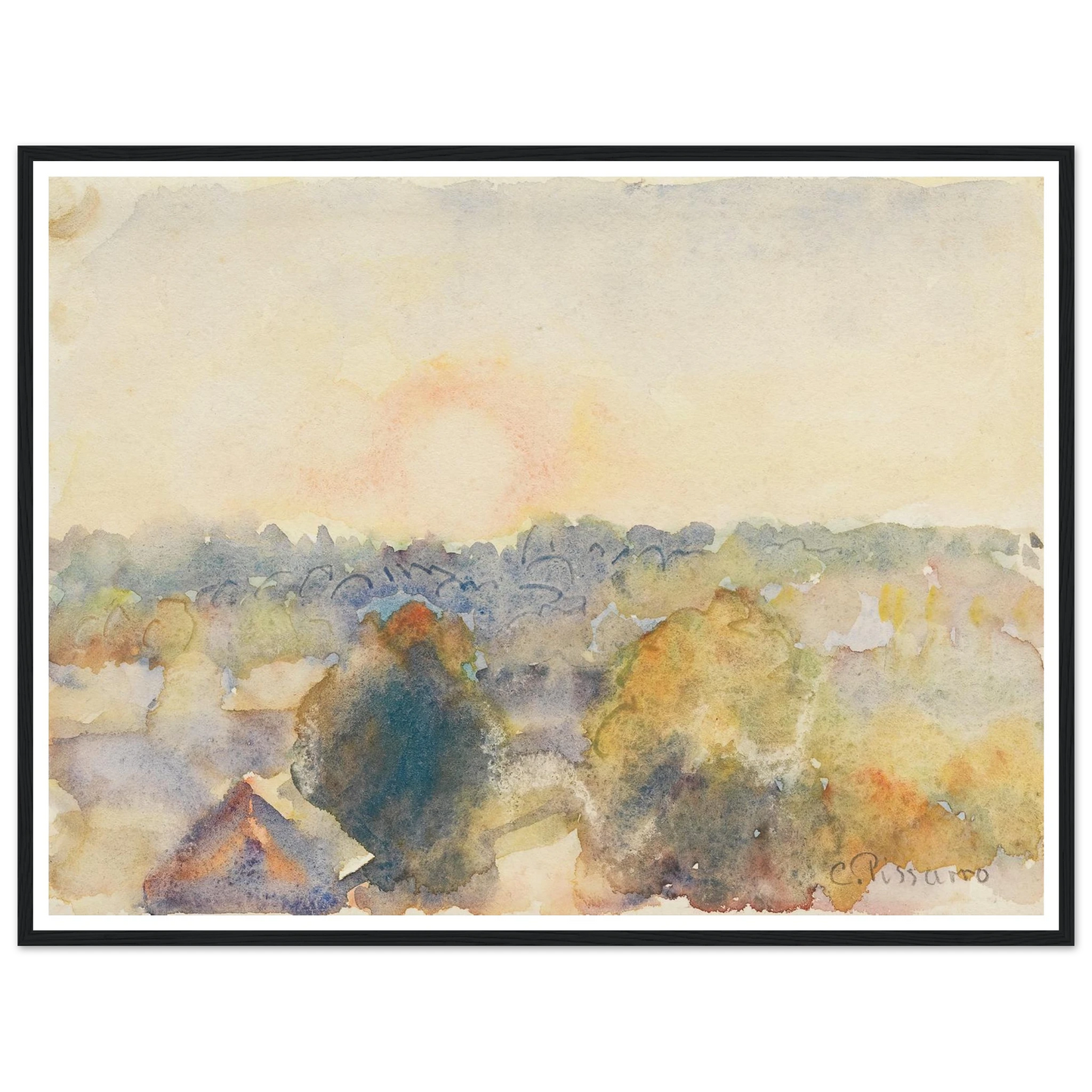 Eragny (1892) Art Print | Camille Pissarro-Quipham Collections