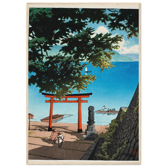 Chuzenji Temple, Utagahama (1931) Art Print | Kawase Hasui-Quipham Collections