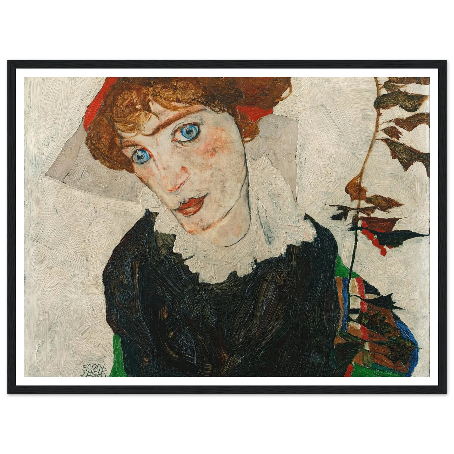 Portrait Of Wally Neuzil (1912) Art Print | Egon Schiele-Quipham Collections