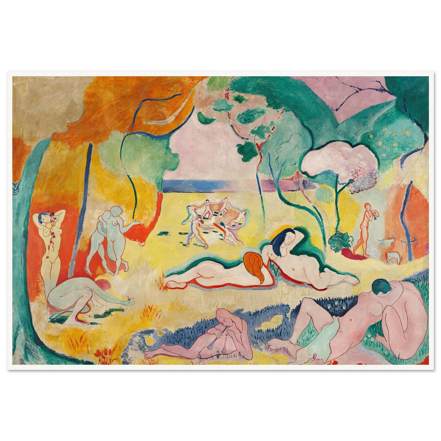 Le Bonheur de vivre, also called The Joy of Life (1905-1906) Art Print | Henri Matisse-Quipham Collections
