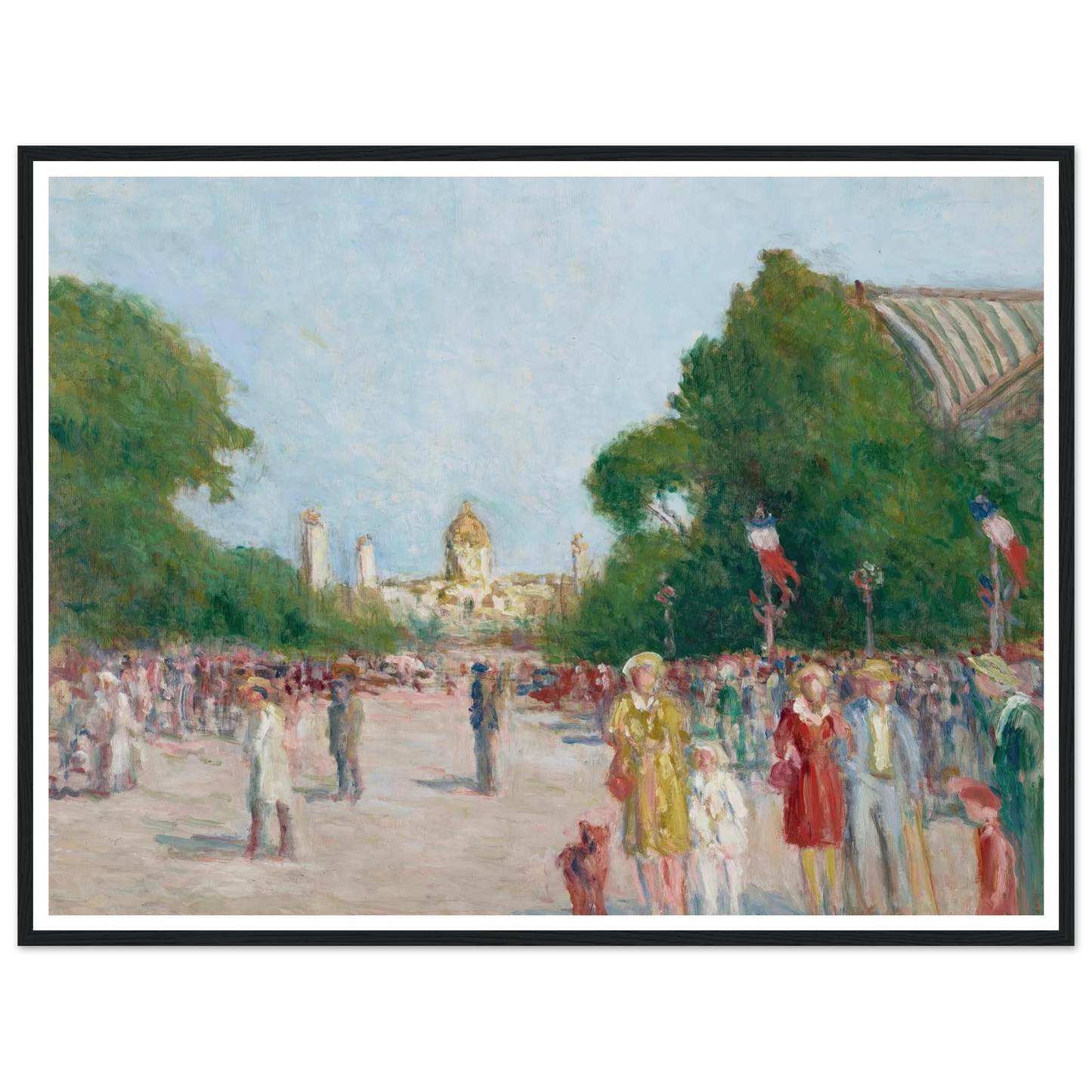 L’avenue Winston-Churchill, Paris Art Print | Maximilien Luce-Quipham Collections