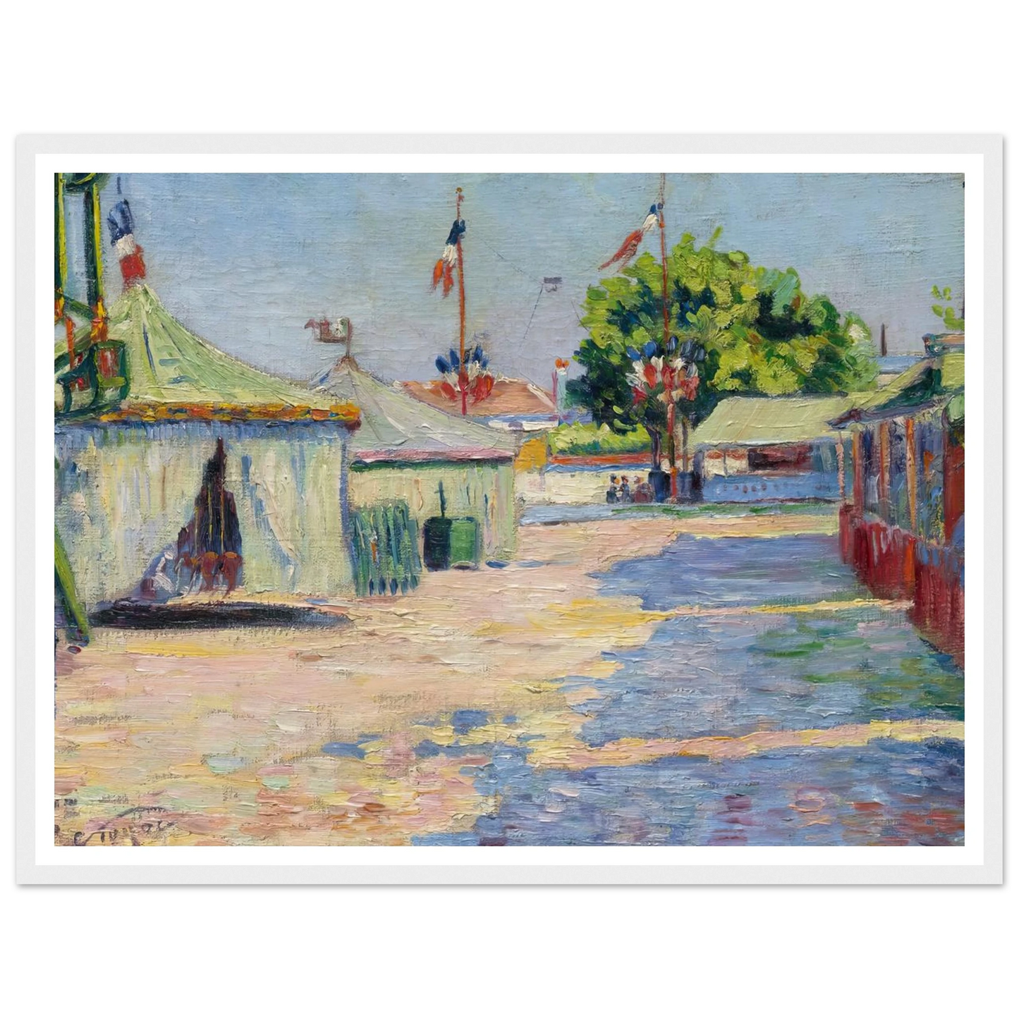 La Fête D’asnières (1884) Art Print | Paul Signac-Quipham Collections