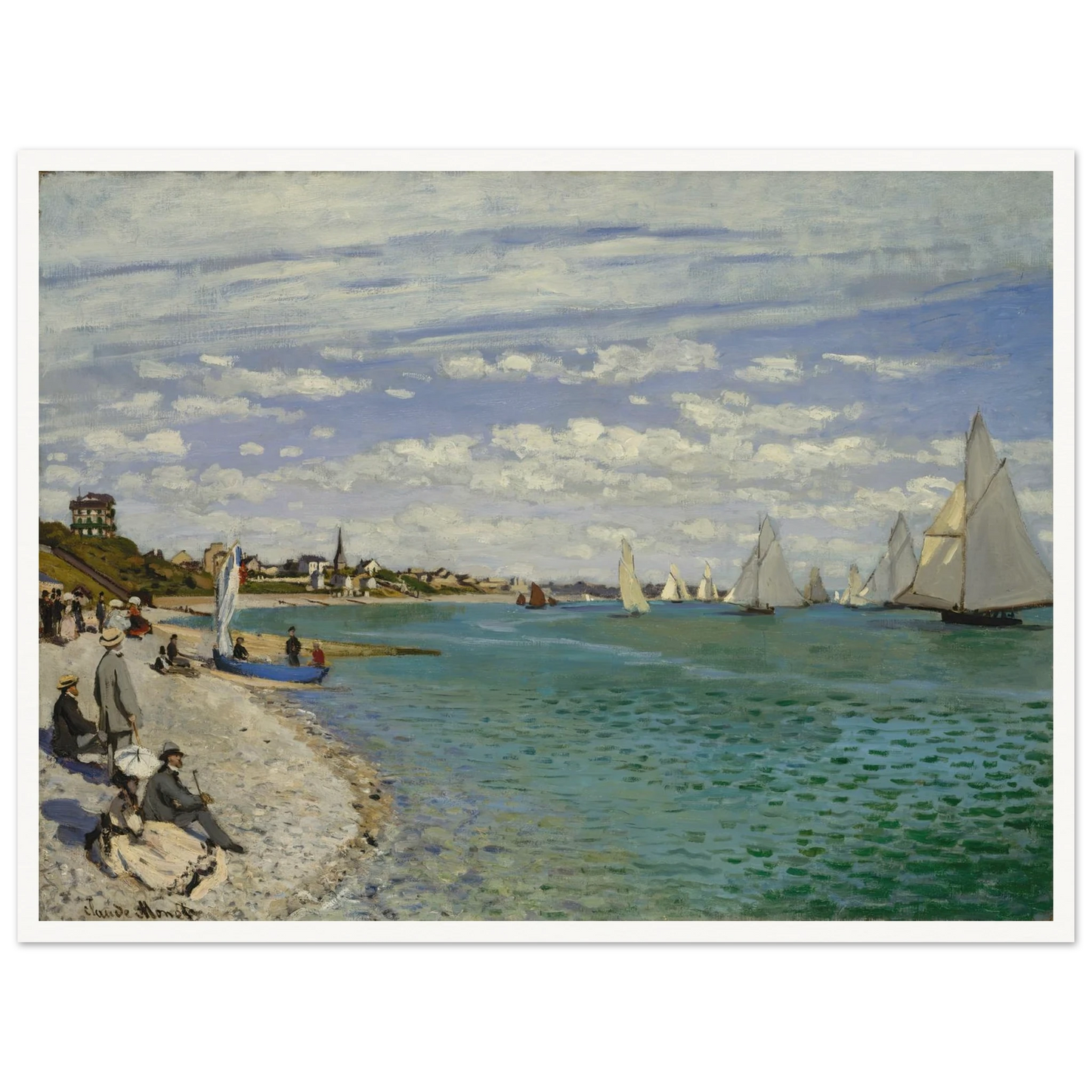 Regatta at Sainte-Adresse (1867) Art Print | Claude Monet-Quipham Collections