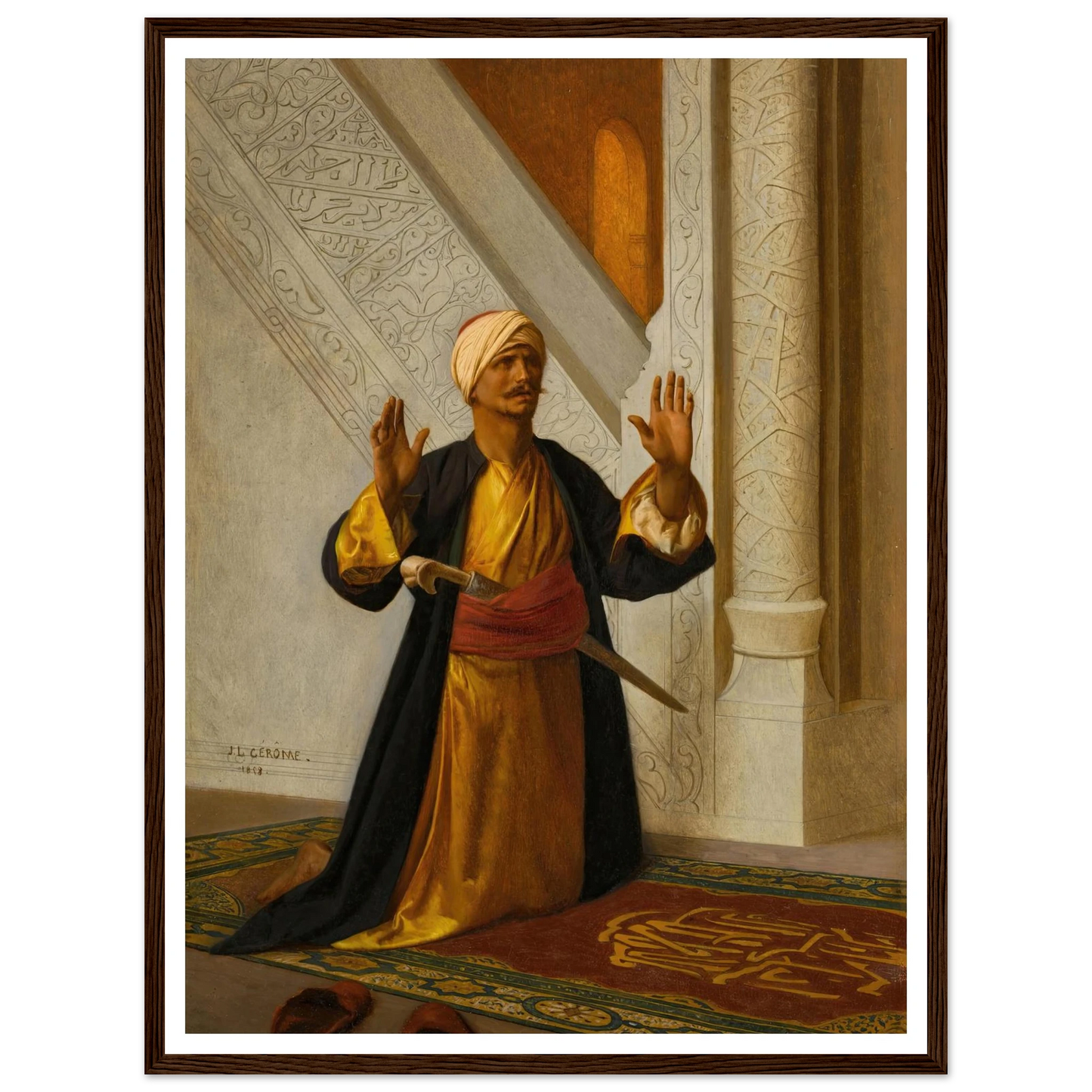 At Prayer (1858) Art Print | Jean Leon Gerome-Quipham Collections