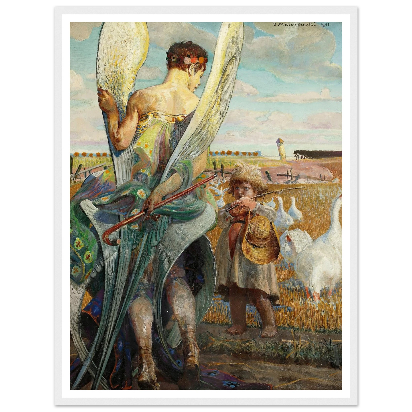 Angel, I shall follow thee (1901) Art Print | Jacek Malczewski-Quipham Collections