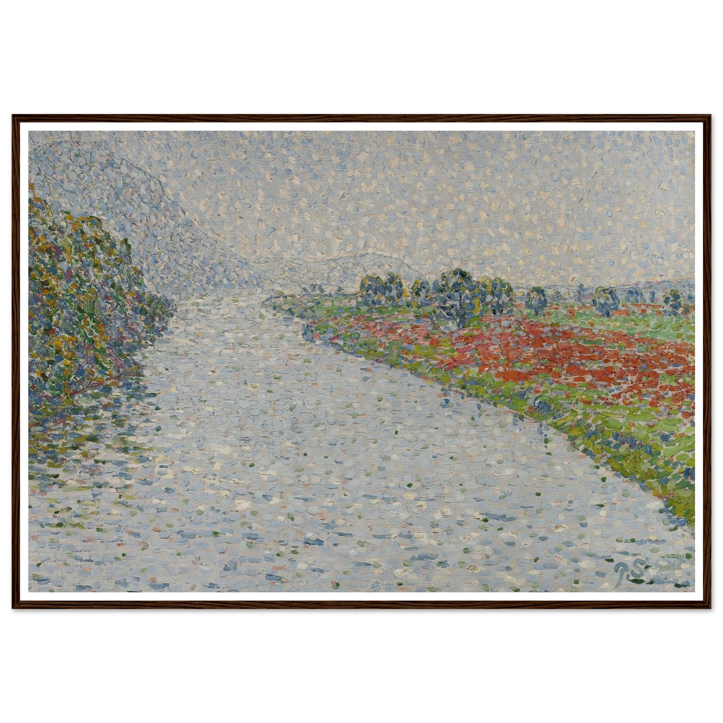 Riverside landscape(Ruhr near Hohensyburg) (circa 1902) Art Print | Christian Rohlfs-Quipham Collections