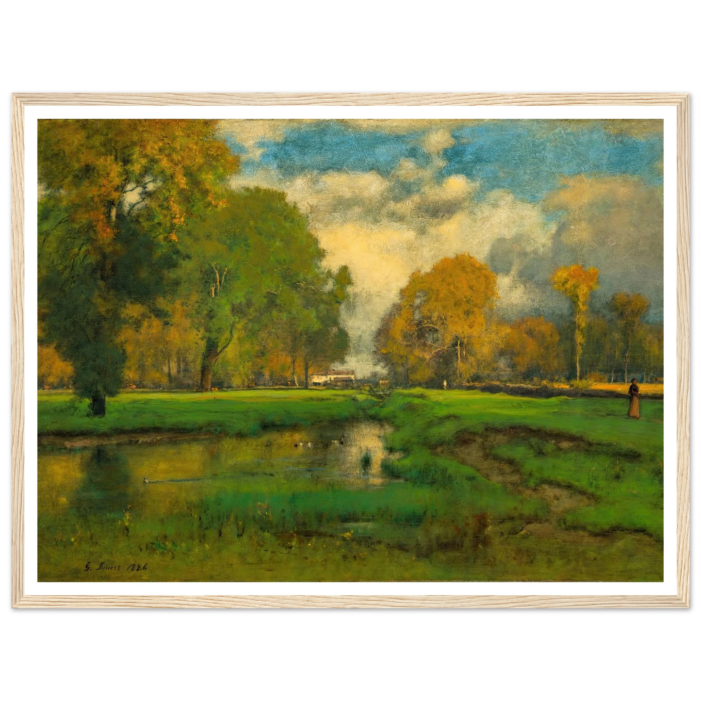 October (1882) Art Print | George Inness-Quipham Collections