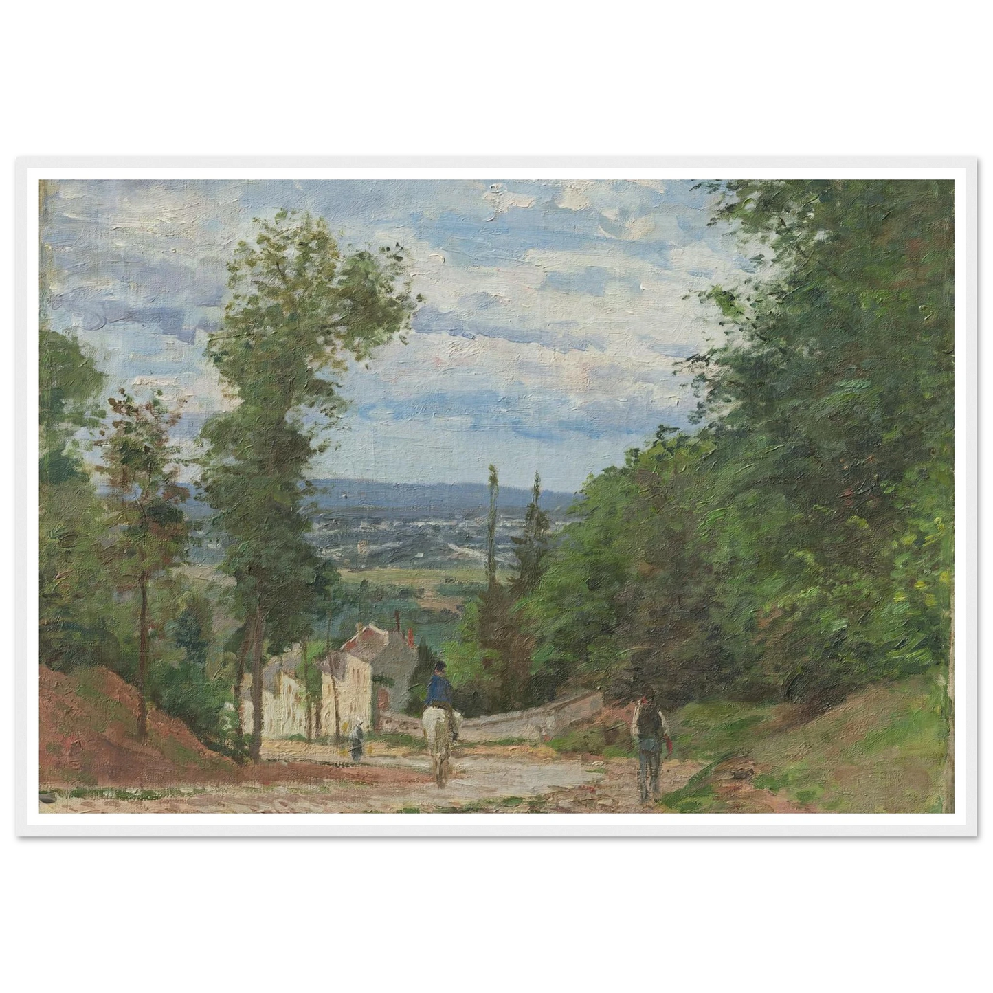 La Route de Marly, Louveciennes (1871) Art Print | Camille Pissarro-Quipham Collections