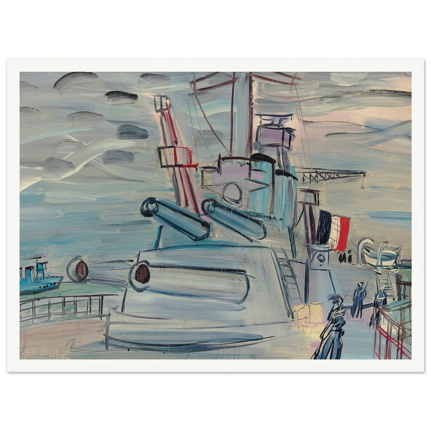 A bord de la flotte (1939) Art Print | Raoul Dufy-Quipham Collections