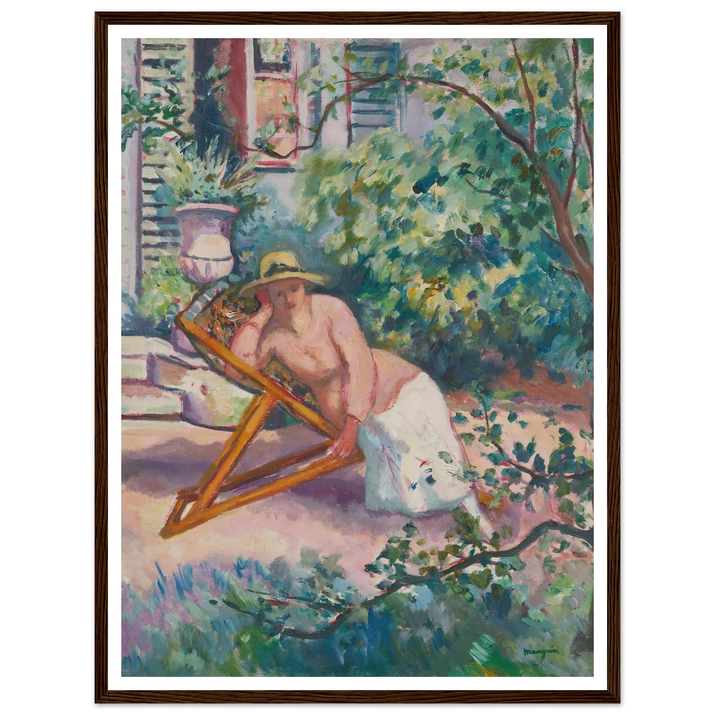 Jeanne Dans Le Jardin De Neuilly (1919) Art Print | Henri Manguin-Quipham Collections