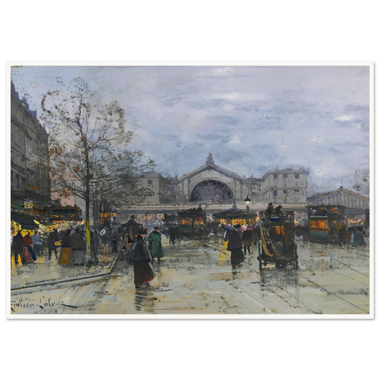 La Gare De L’est Art Print | Eugene Galien Laloue-Quipham Collections