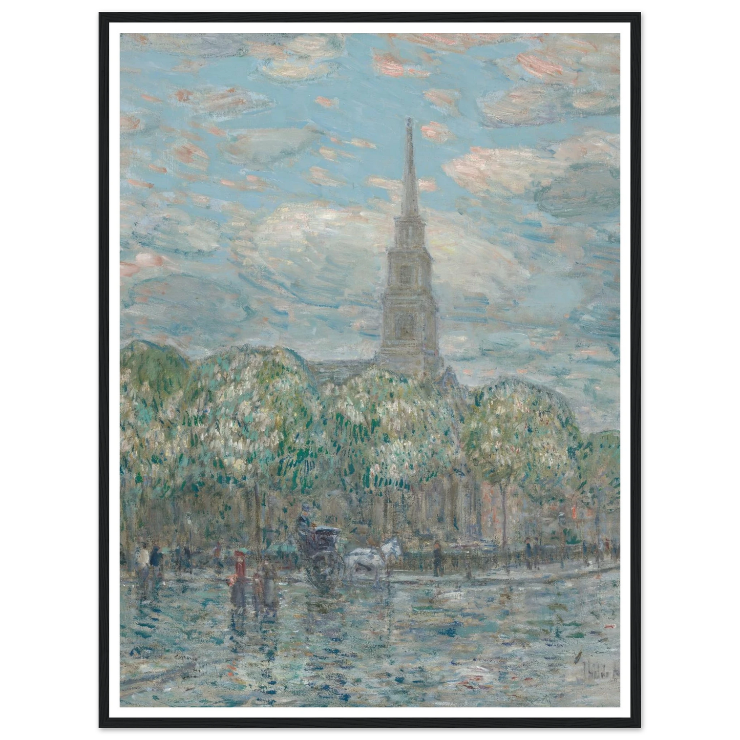 St. Mark’s in the Bowery (1910) Art Print | Childe Hassam-Quipham Collections