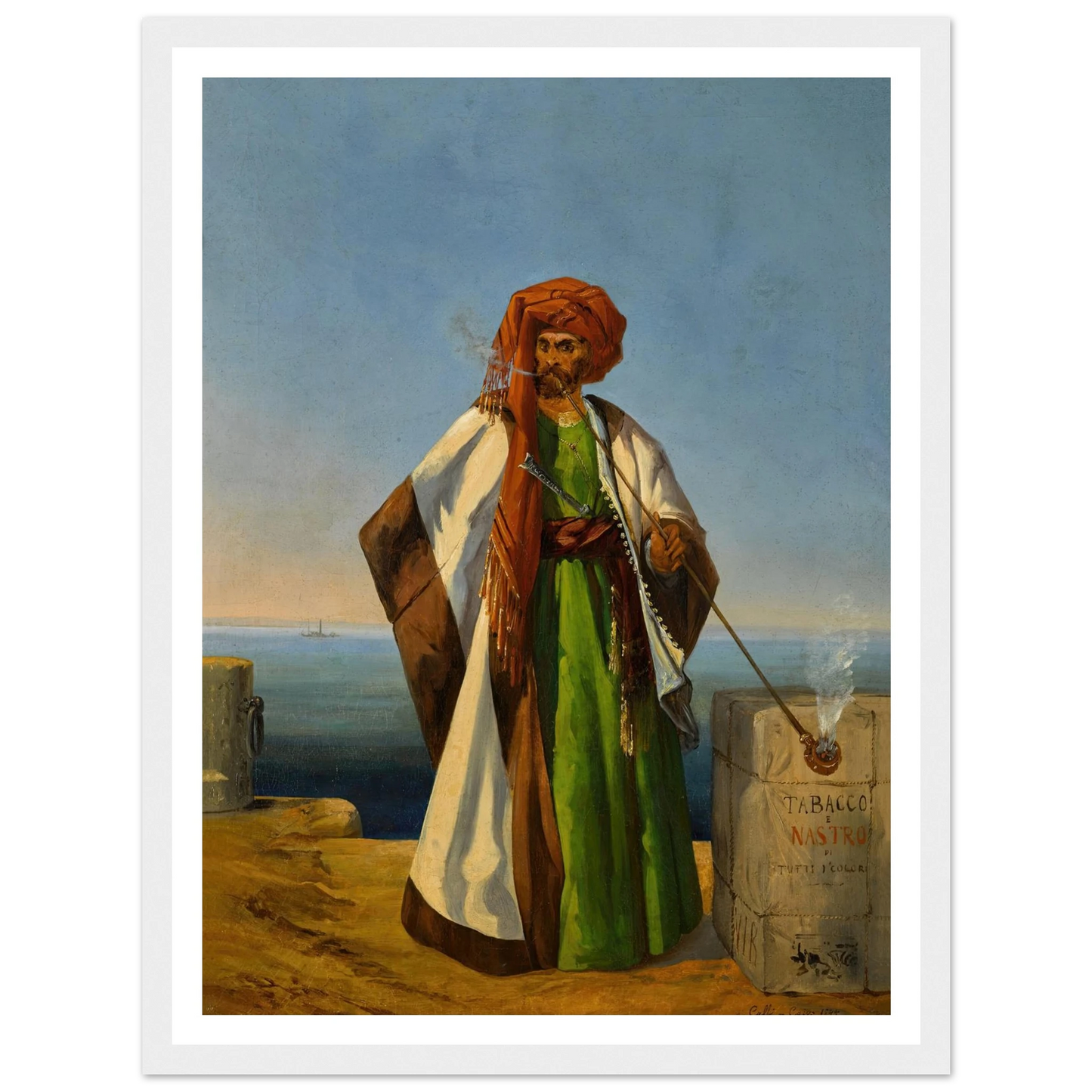 The Tobacco Merchant (1844) Art Print | Ippolito Caffi-Quipham Collections