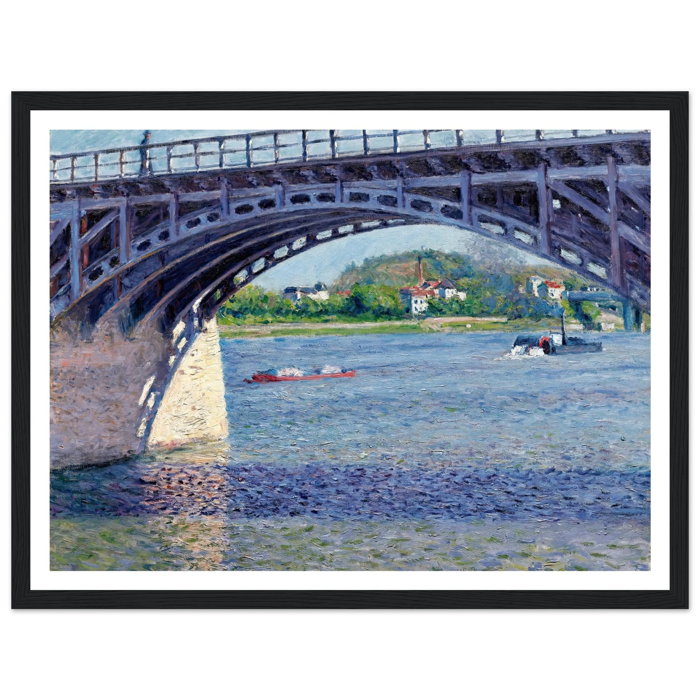 Le Pont D’argenteuil Et La Seine (circa 1883) Art Print | Gustave Caillebotte-Quipham Collections