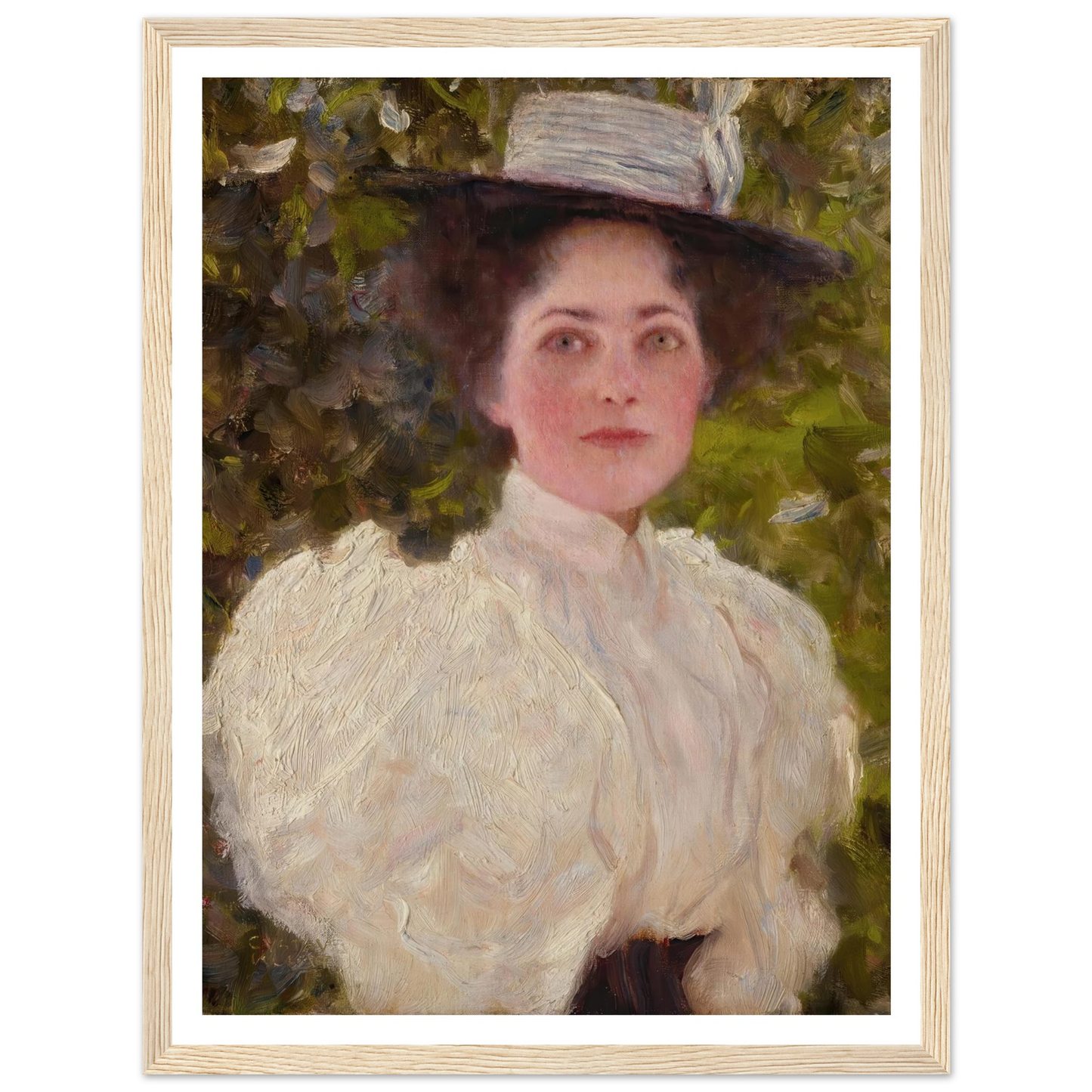 Mädchen im grünen (Girl in the foliage) Art Print | Gustav Klimt-Quipham Collections
