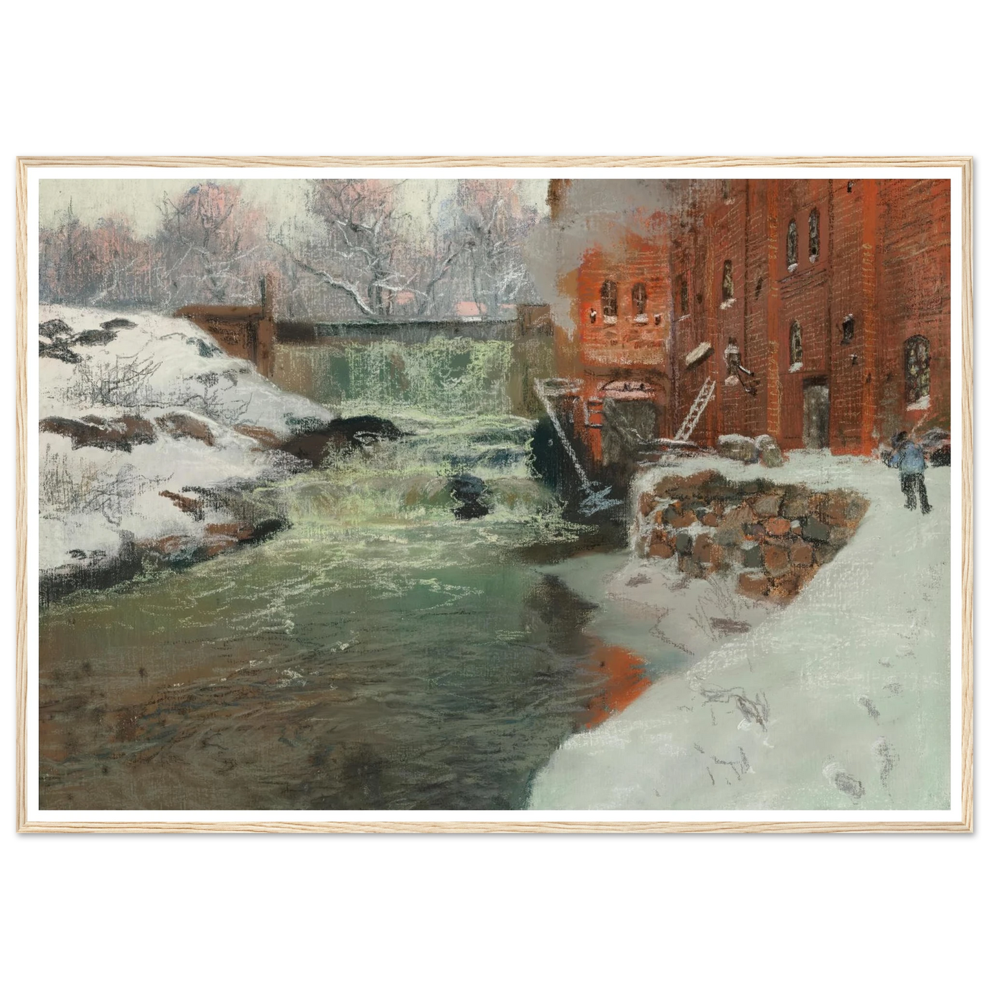 Effet de neige (1897) Art Print | Frits Thaulow-Quipham Collections
