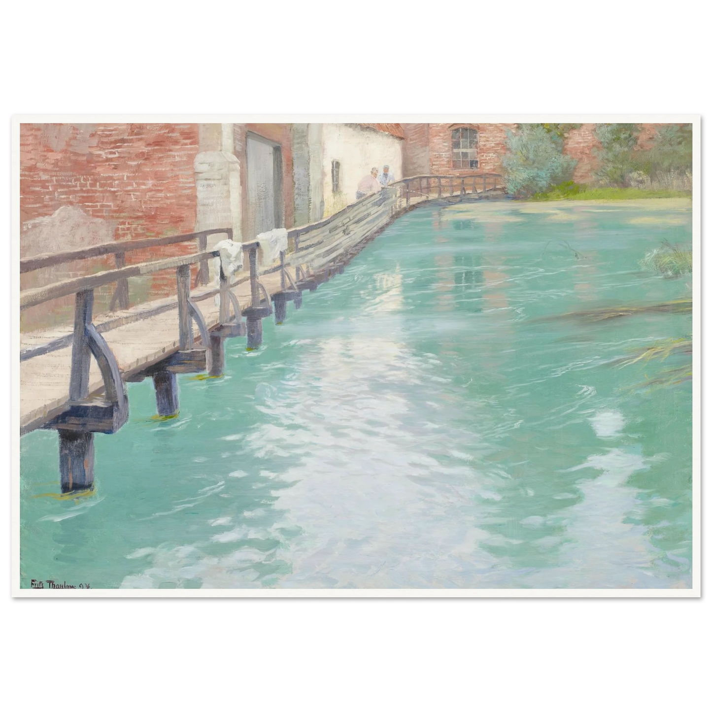The Mills at Montreuil-sur-Mer, Normandy (1891) Art Print | Frits Thaulow-Quipham Collections