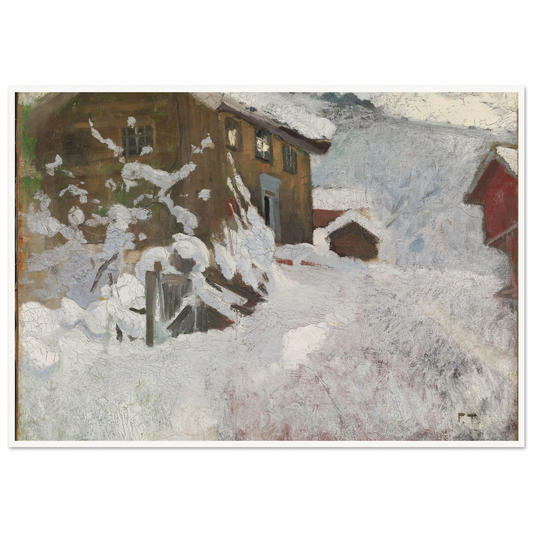 Norwegian Winter (1896) Art Print | Frits Thaulow-Quipham Collections