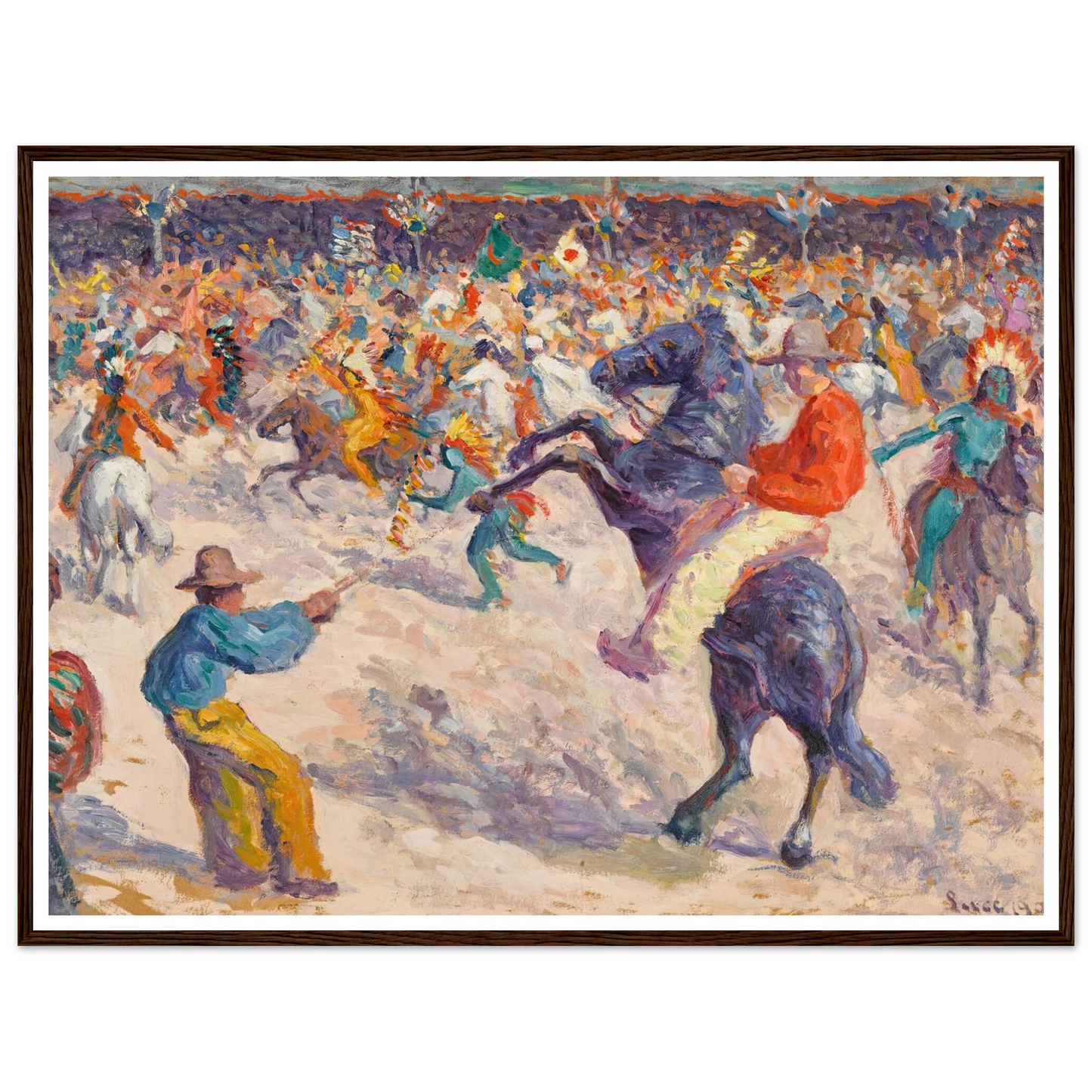 Buffalo Bill, le lasso (1906) Art Print | Maximilien Luce-Quipham Collections