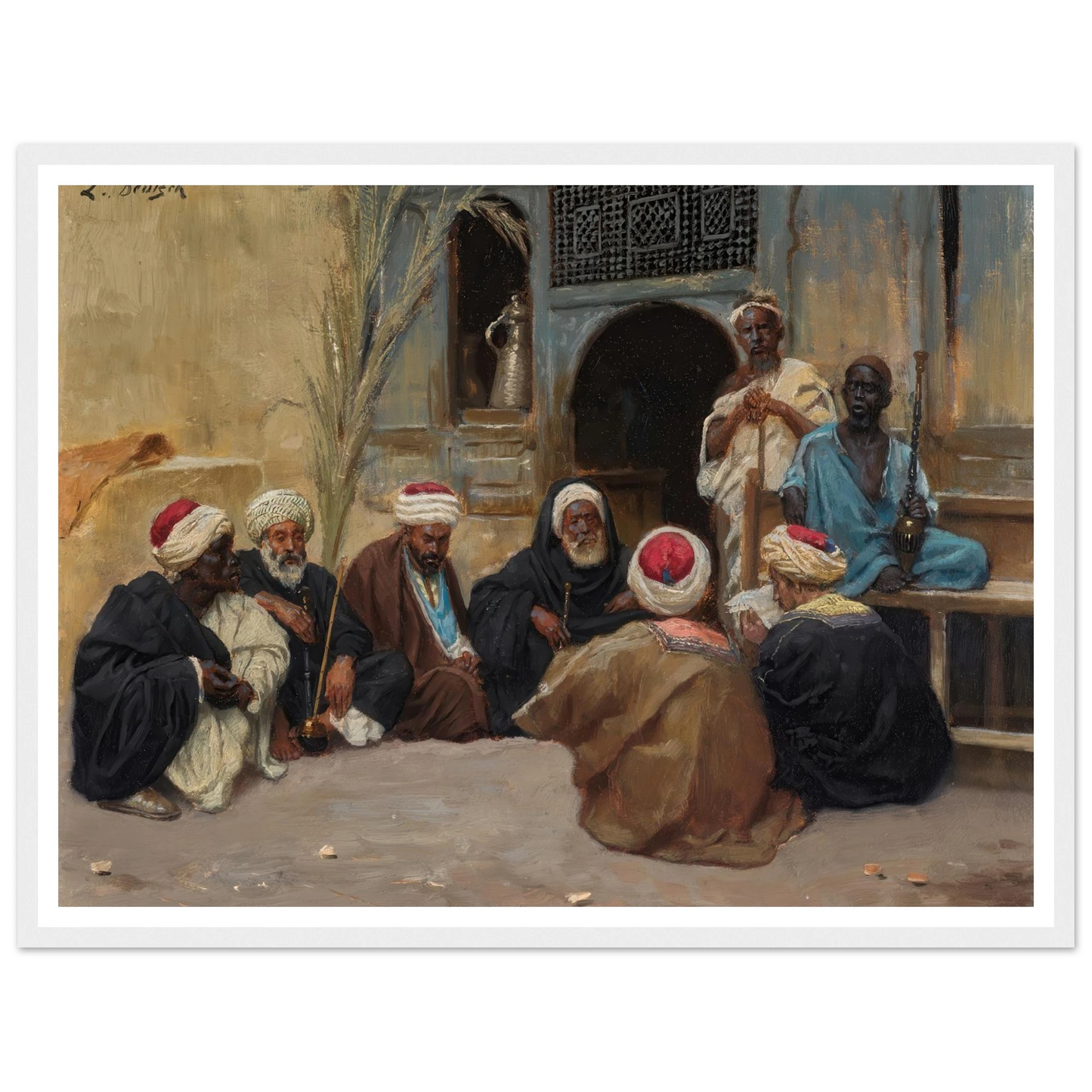 A Council Of Elders Art Print | Ludwig Deutsch-Quipham Collections