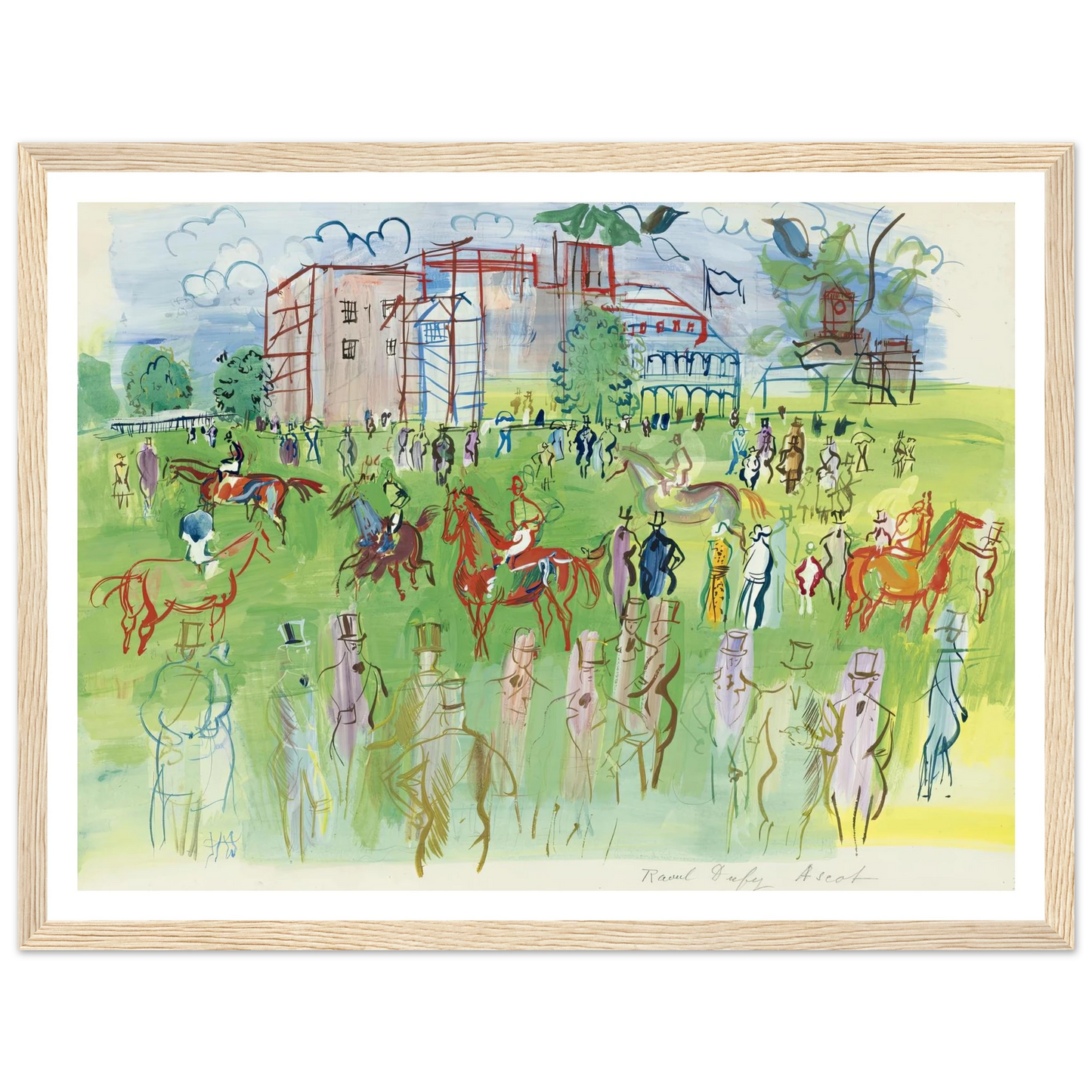 Avant le départ, Ascot Art Print | Raoul Dufy-Quipham Collections