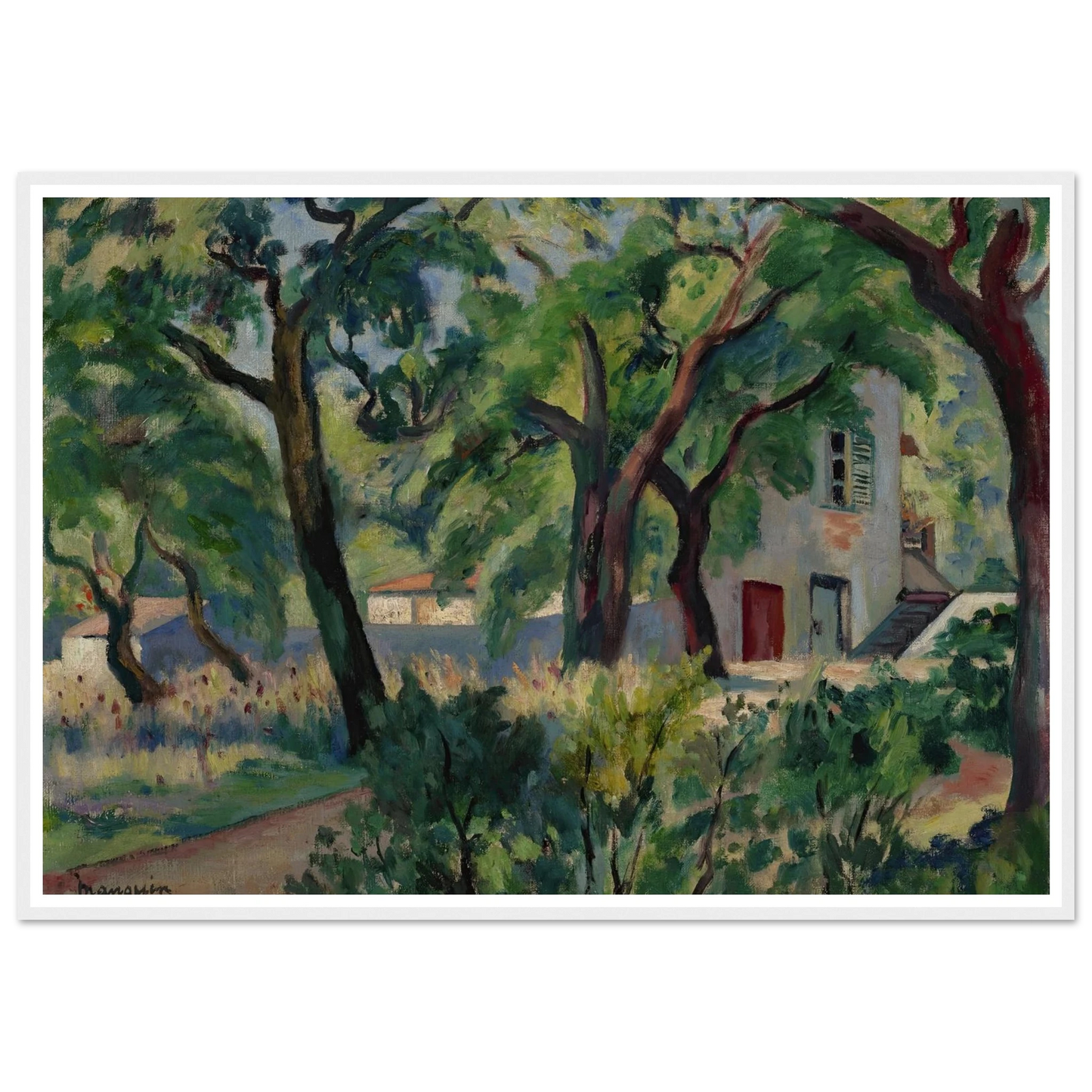 La Maison dans la forêt, Saint-Tropez (1924) Art Print | Henri Manguin-Quipham Collections