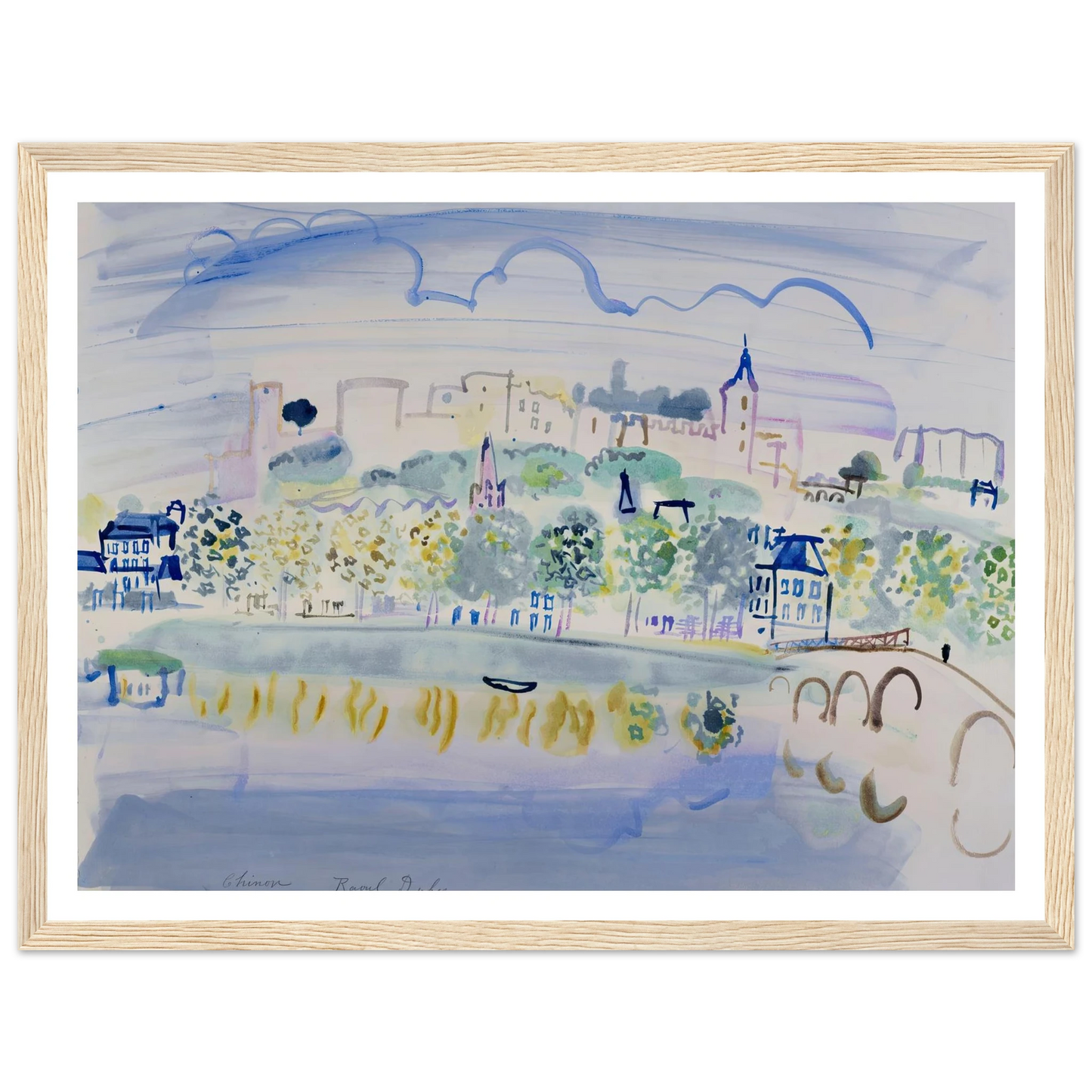 Chinon (Quinone) (1938) Art Print | Raoul Dufy-Quipham Collections