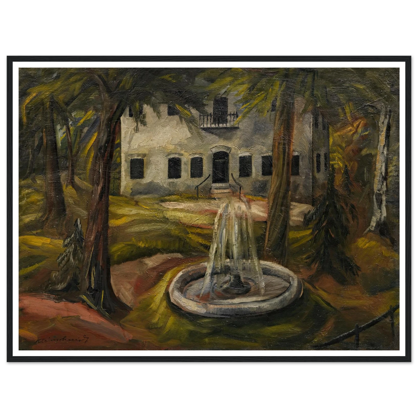 Schloss Burgau bei Wasserburg am Inn (1909) Art Print | Paul Kleinschmidt-Quipham Collections