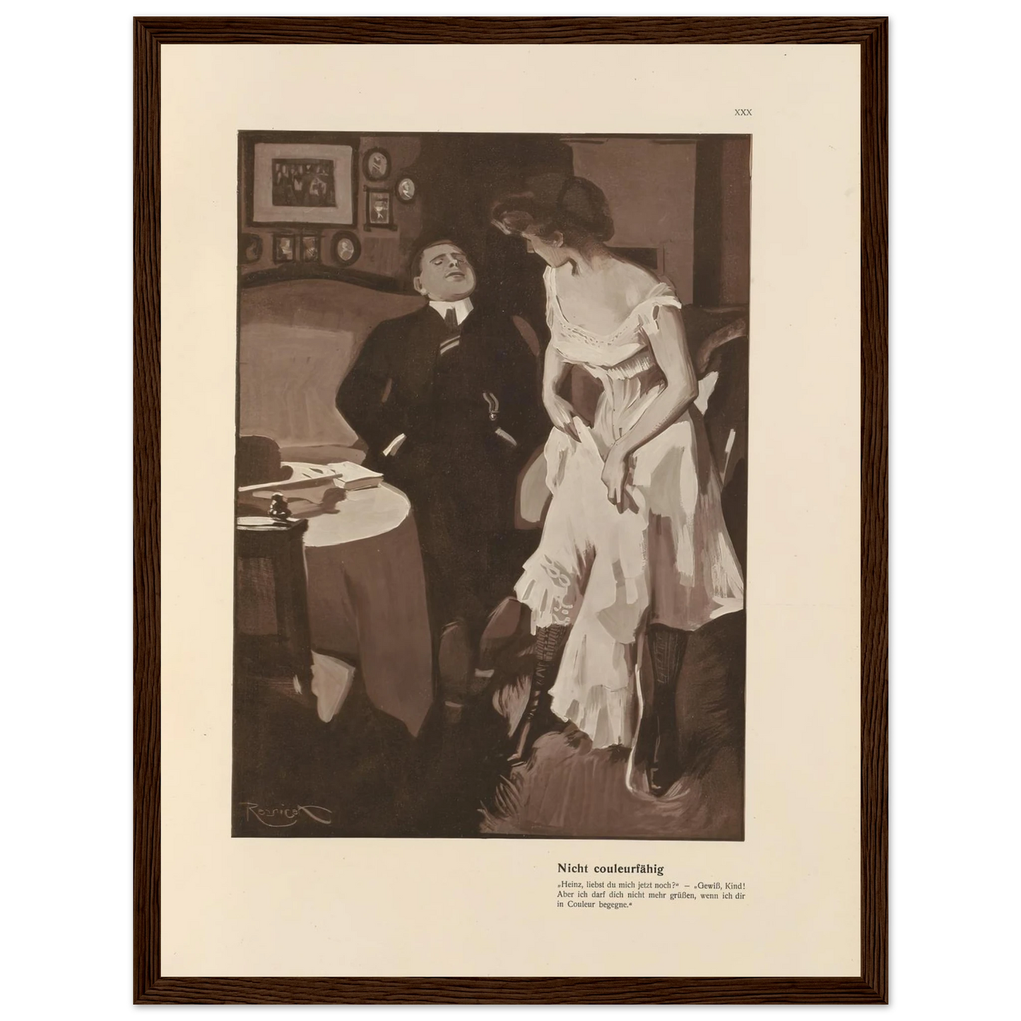 Nicht couleurfàhig (1908) Art Print | Ferdinand Freiherr von Reznicek-Quipham Collections