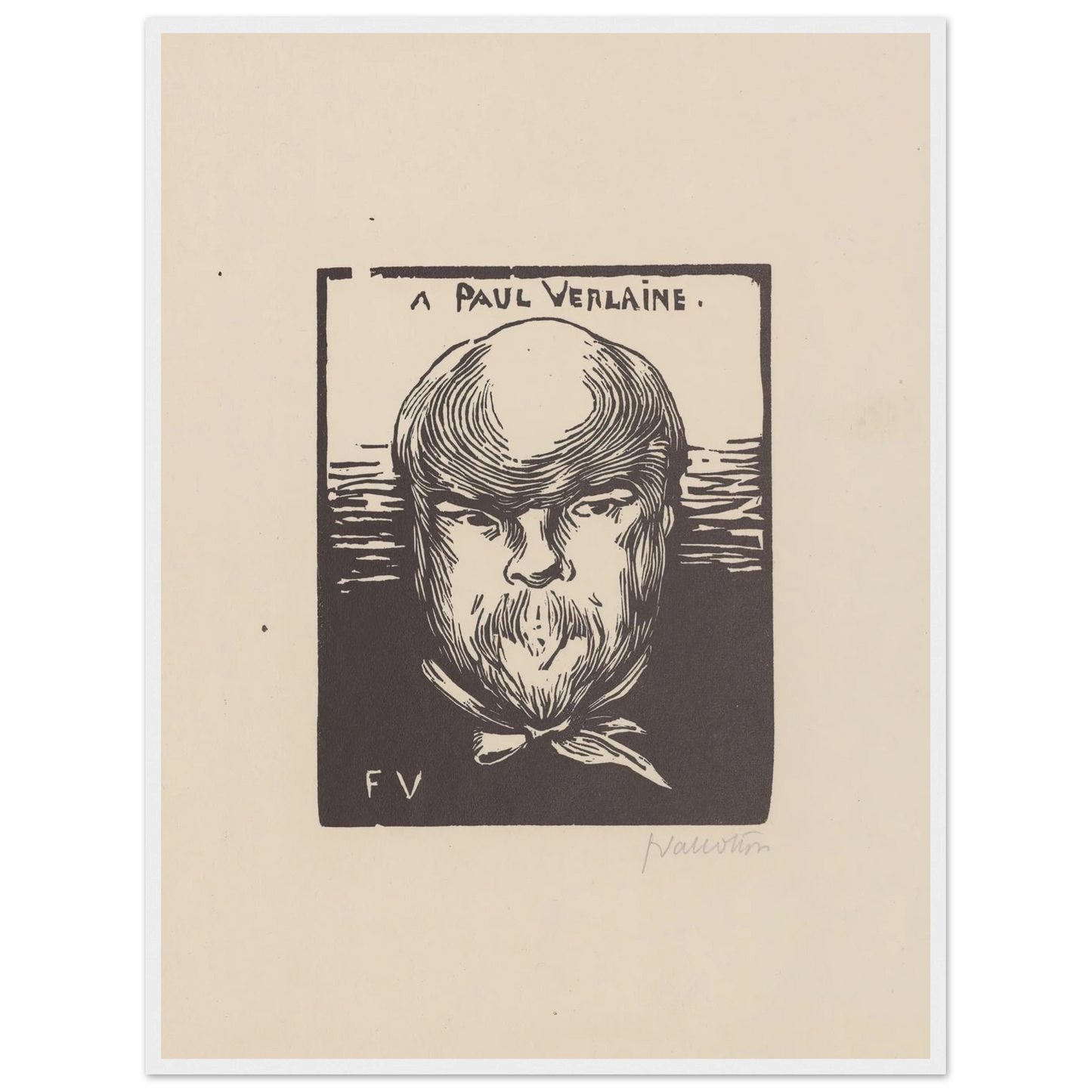 A Paul Verlaine (1891) Art Print | Felix Vallotton-Quipham Collections