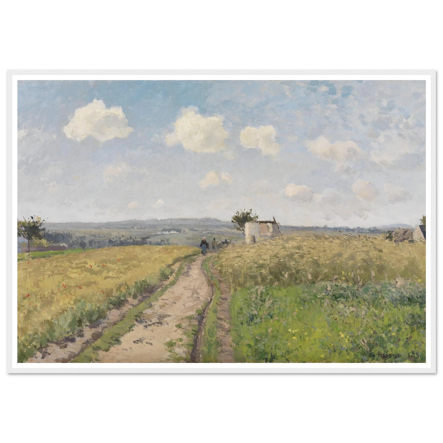 June morning near Pontoise (1873) Art Print | Camille Pissarro-Quipham Collections