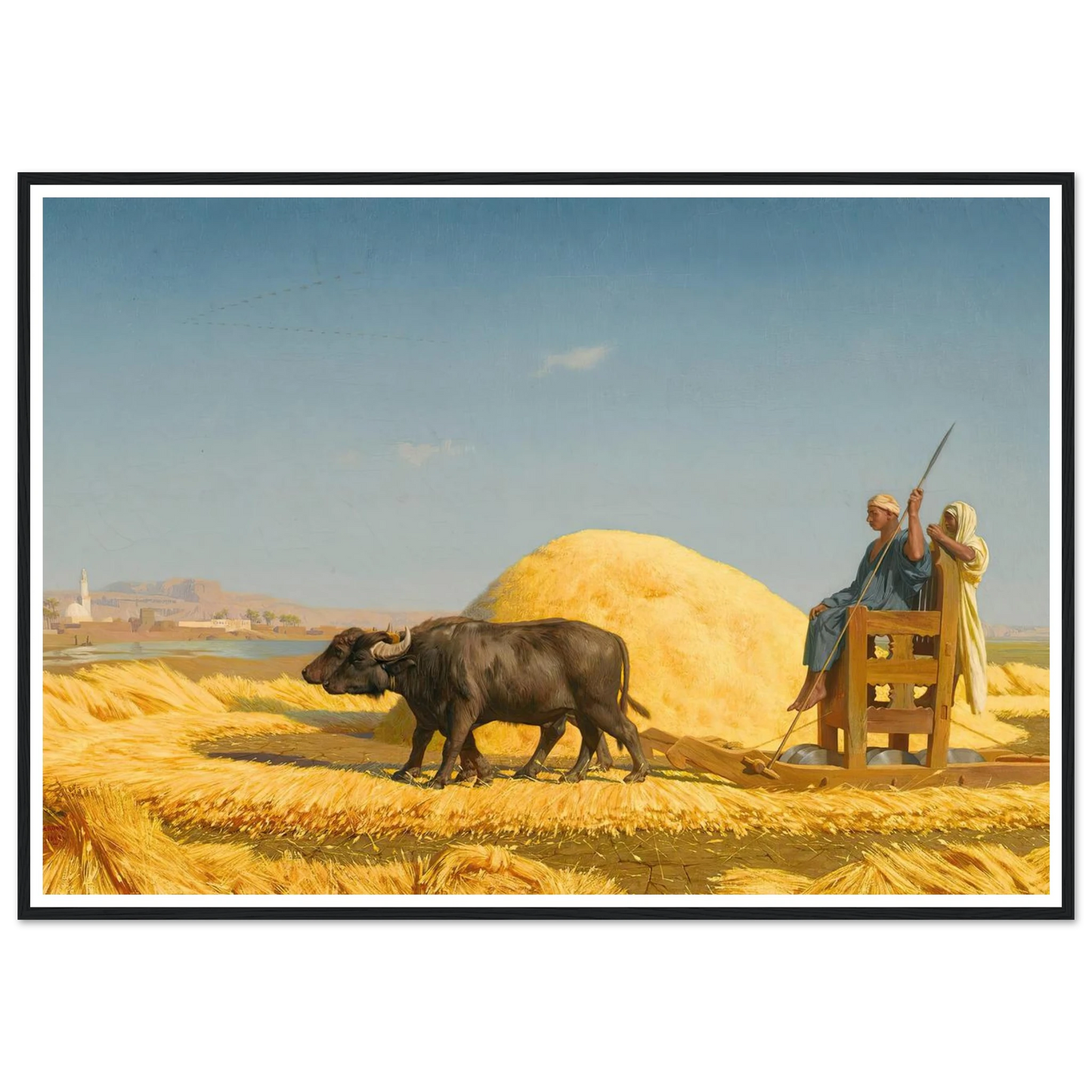 The Grain Threshers, Egypt (1859) Art Print | Jean Leon Gerome-Quipham Collections