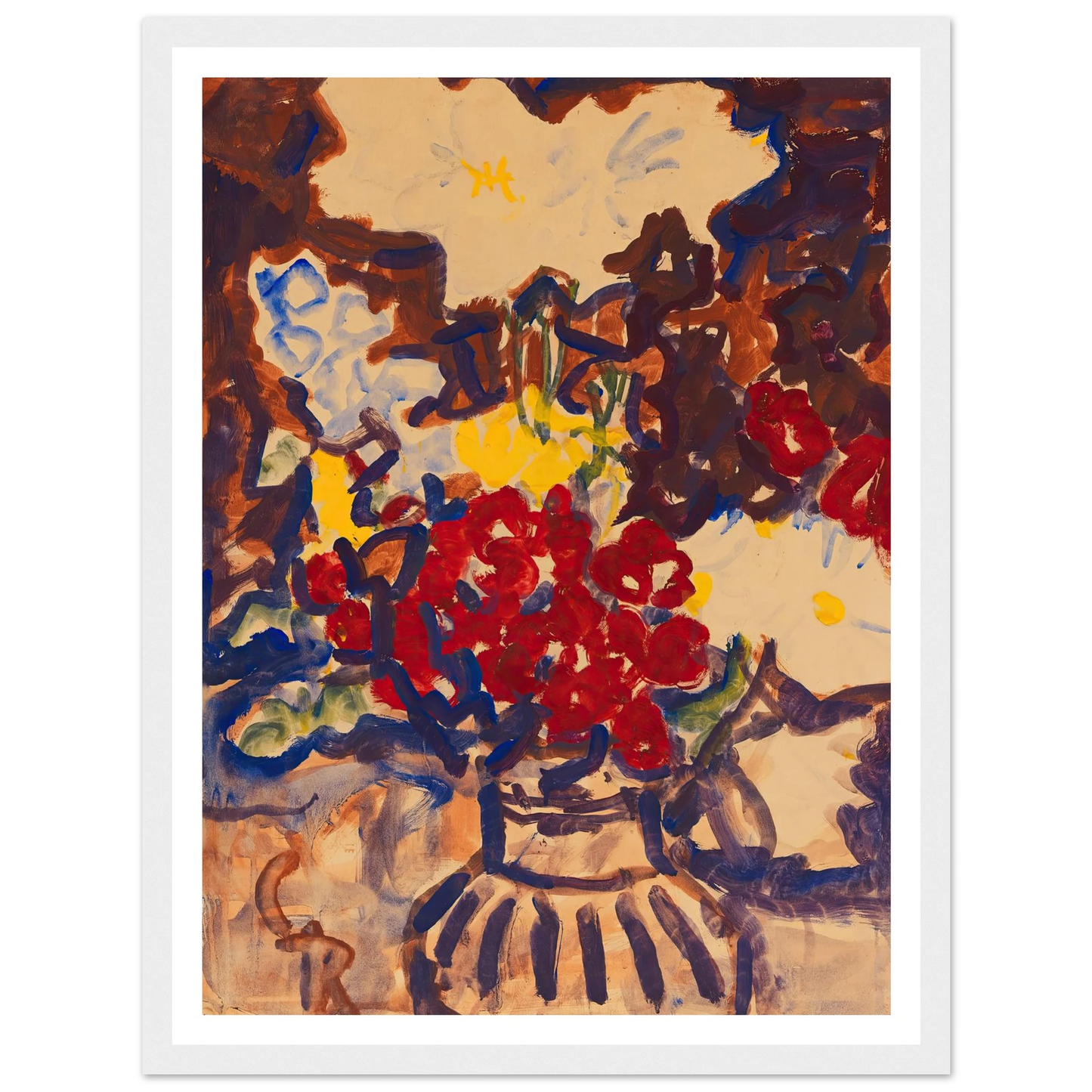 Bunter Sommerblumenstrauß (1915) Art Print | Christian Rohlfs-Quipham Collections