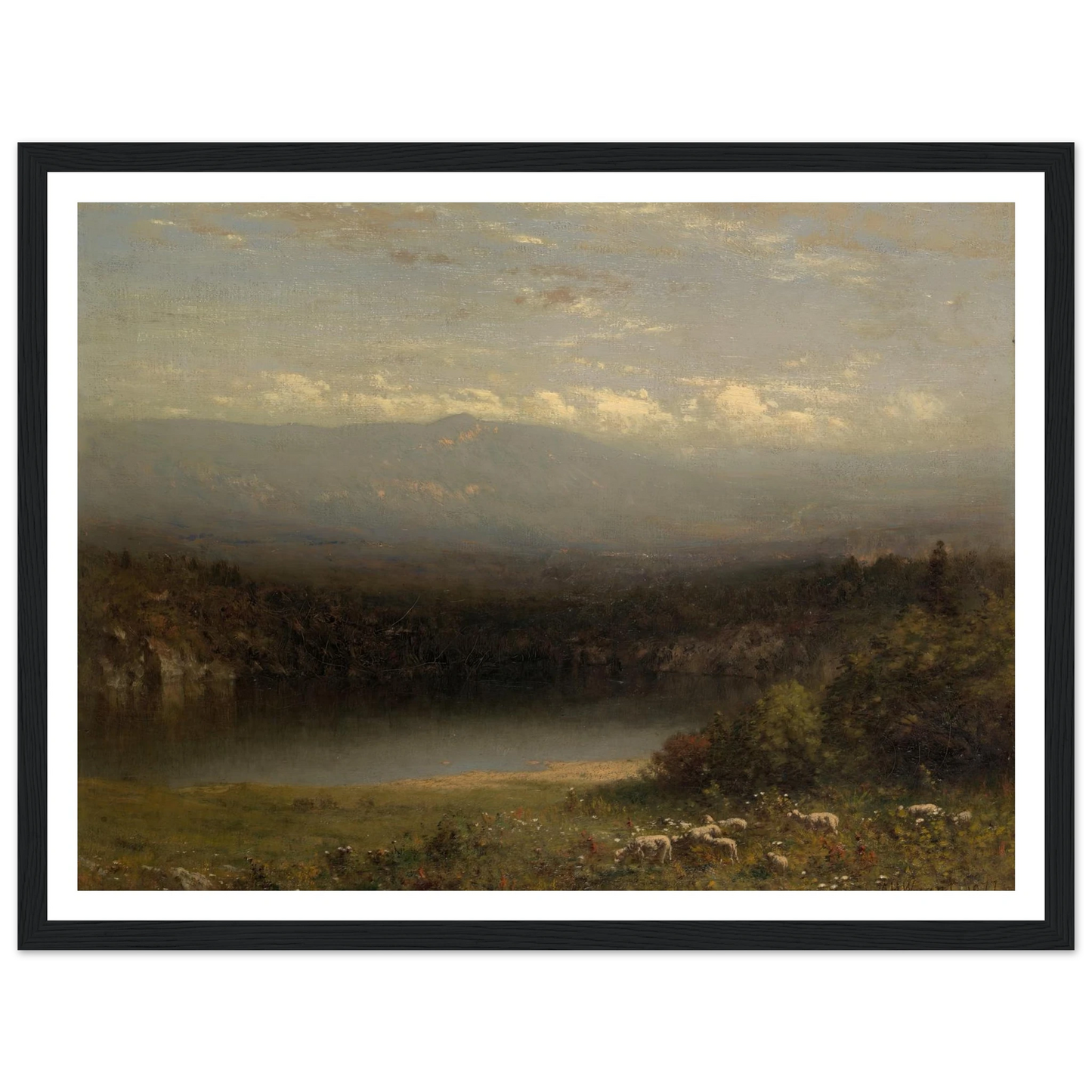 Mountain Lake (1877) Art Print | Alexander Helwig Wyant-Quipham Collections
