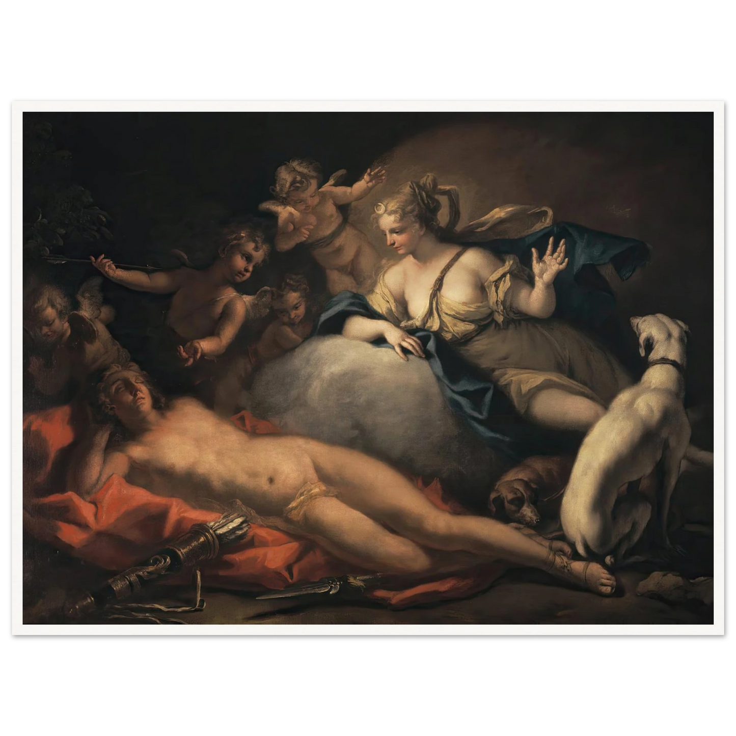 Diana and Endymion Art Print | Sebastiano Ricci-Quipham Collections