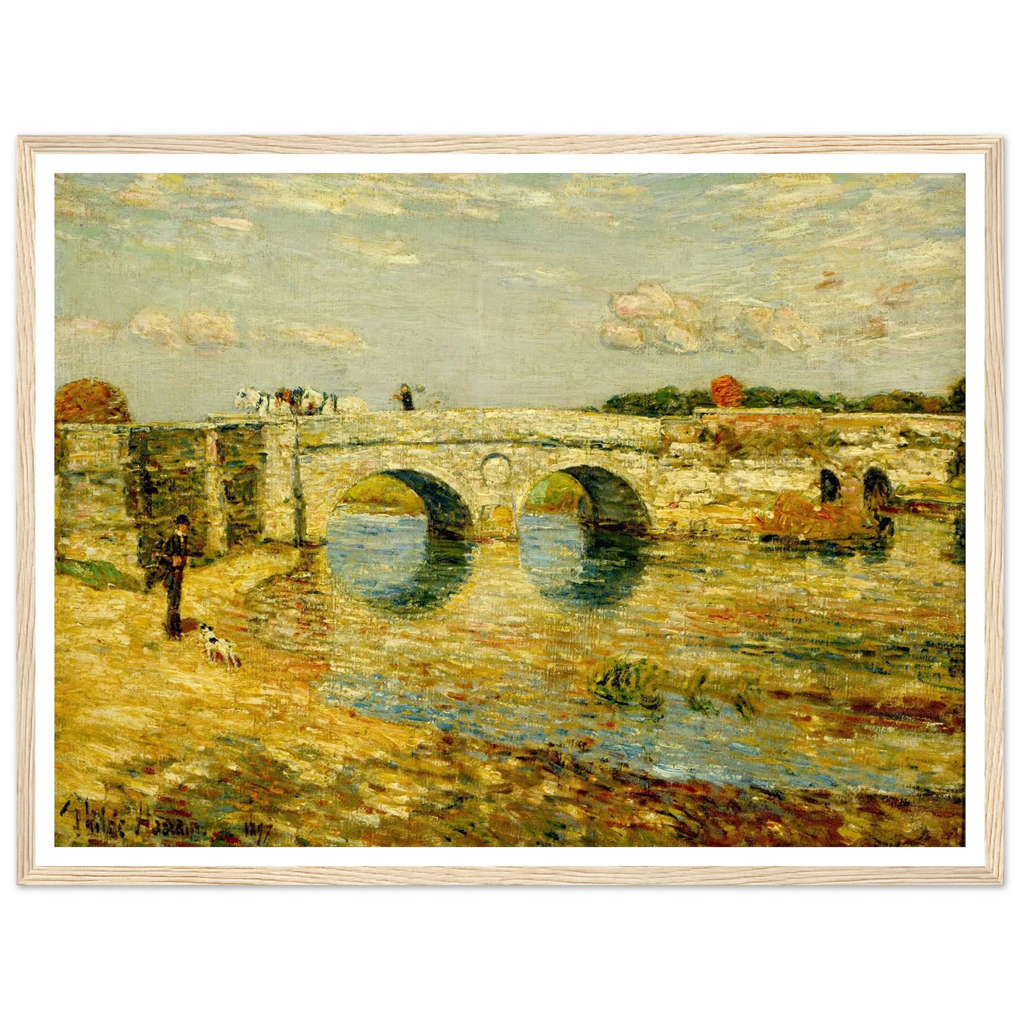 Bridge Over the Stour Art Print | Childe Hassam-Quipham Collections