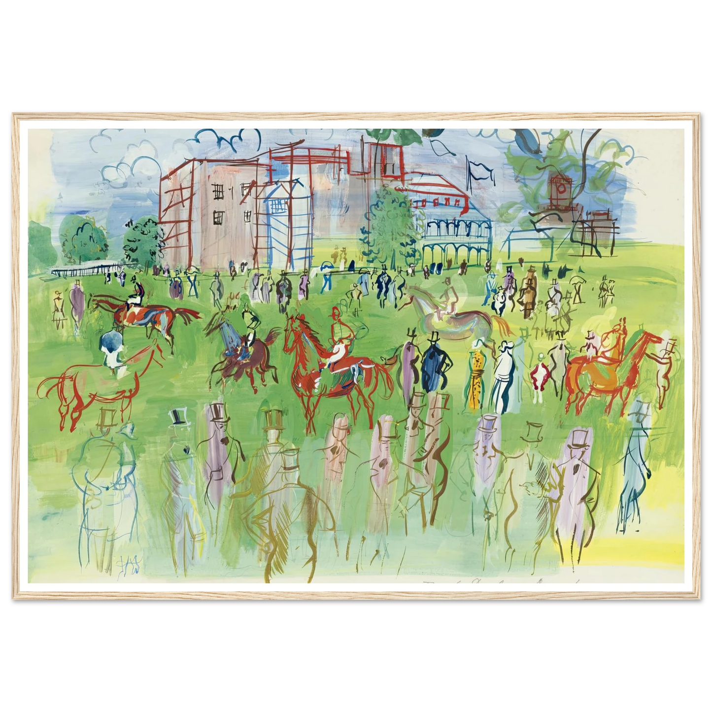 Avant le départ, Ascot Art Print | Raoul Dufy-Quipham Collections